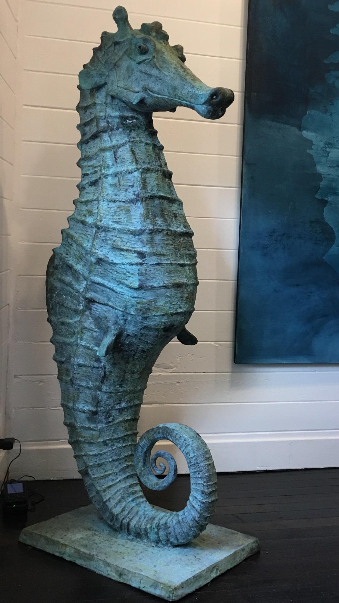 Christian Maas Figurative Sculpture - Seahorse