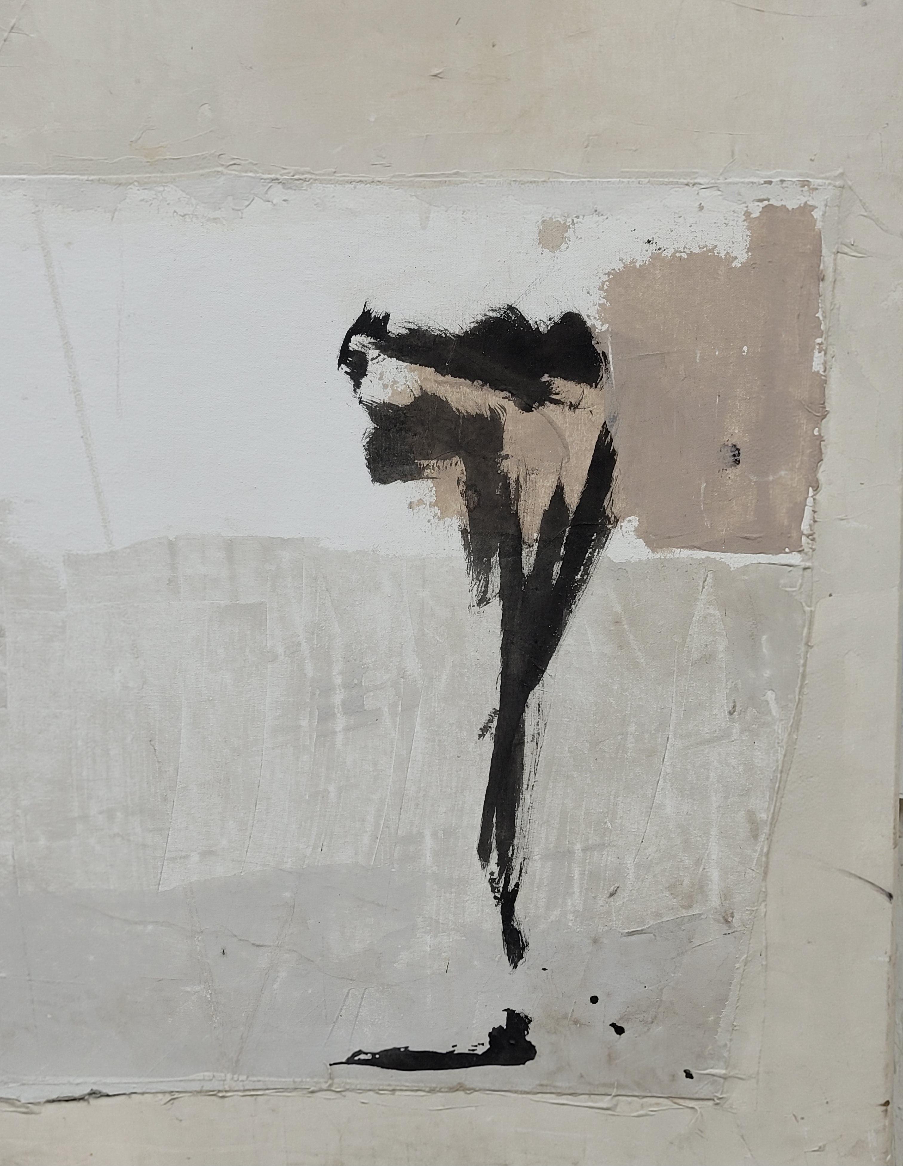 Espressionista astratto francese Acrilico su tela - Painting di Christian Manoury 