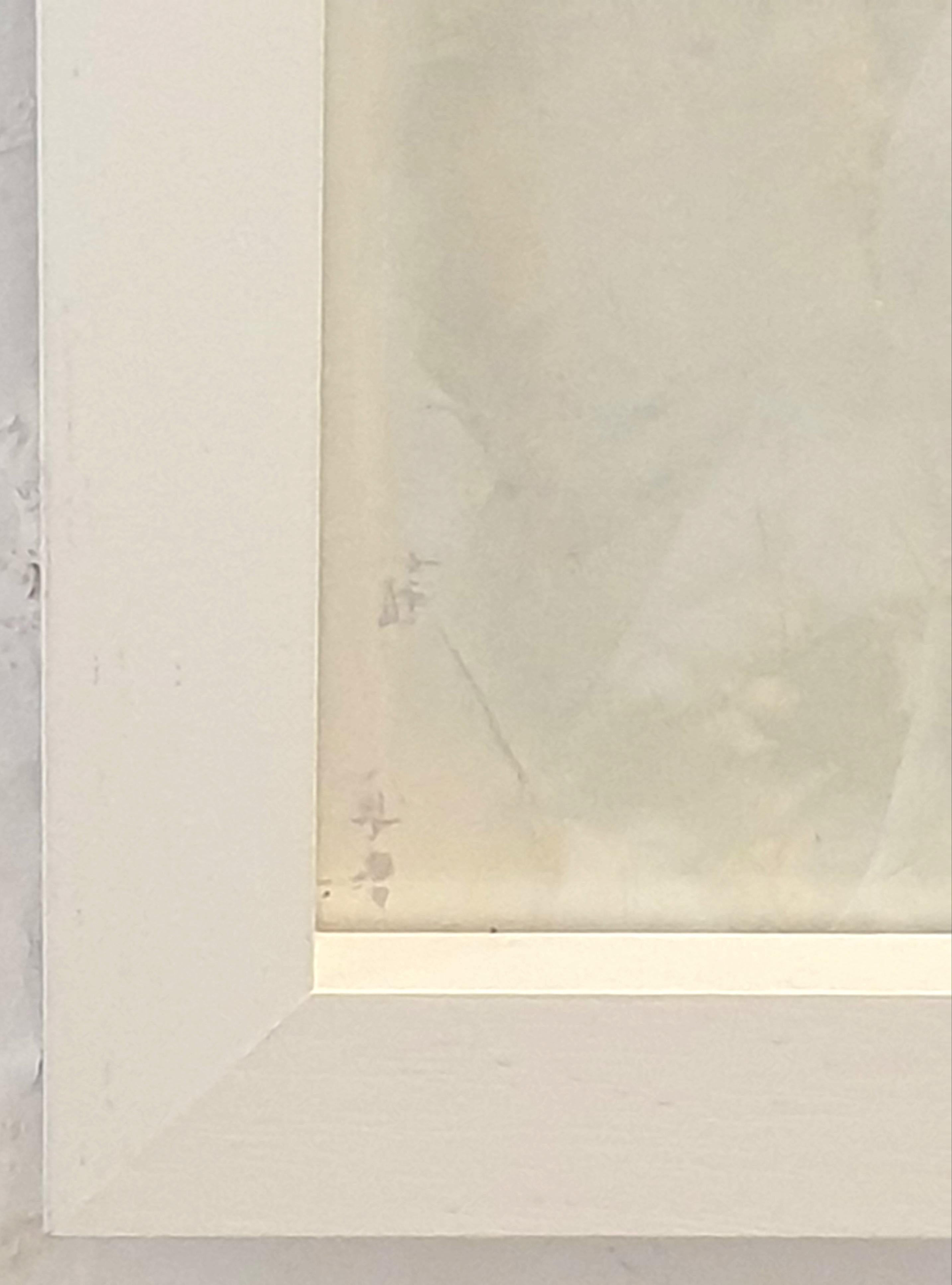 Acrilico su carta di un espressionista astratto contemporaneo, 