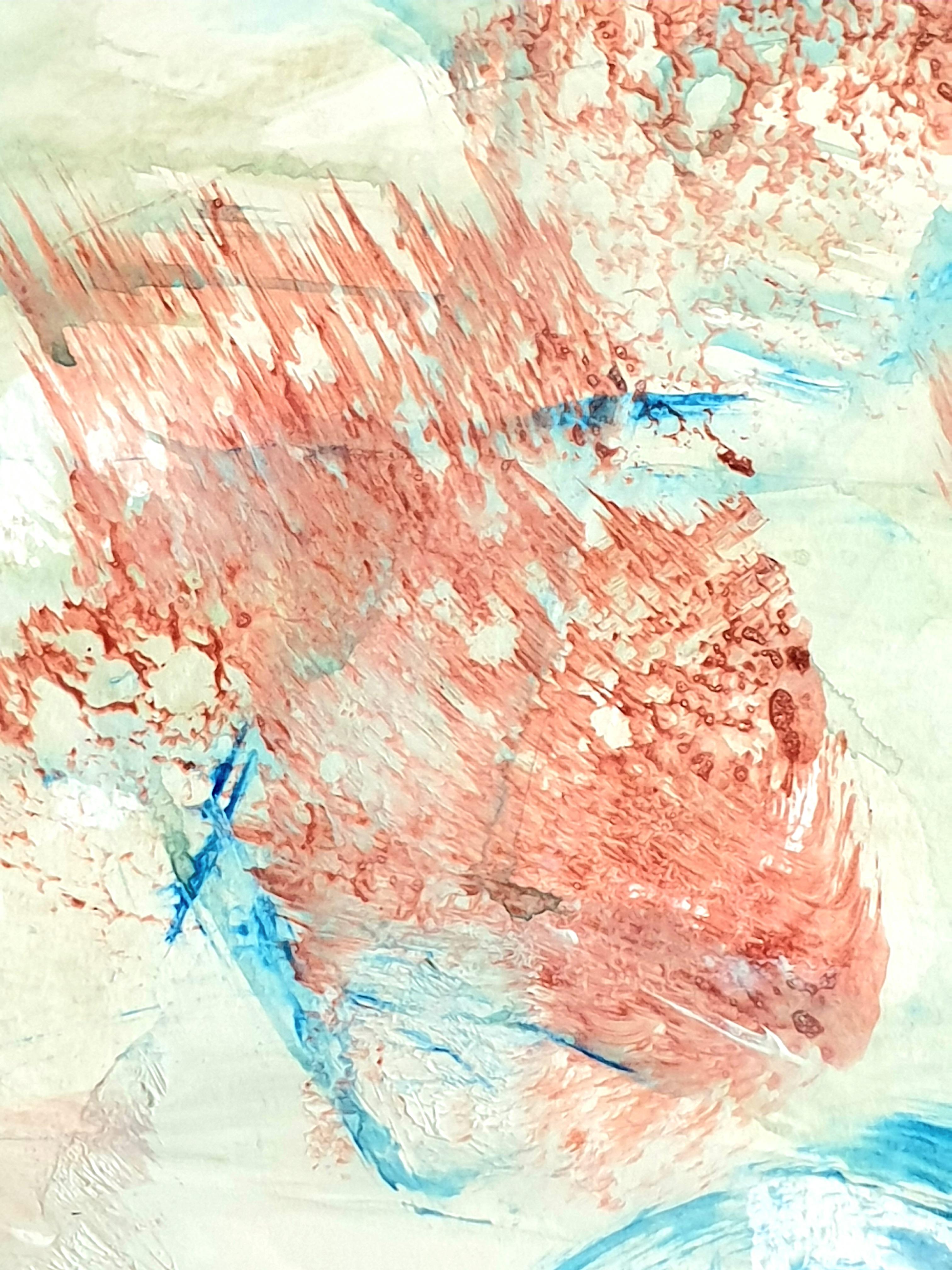 Expresionista Abstracto Contemporáneo Acrílico sobre Papel, 'Homenaje a Debussy'. en venta 11