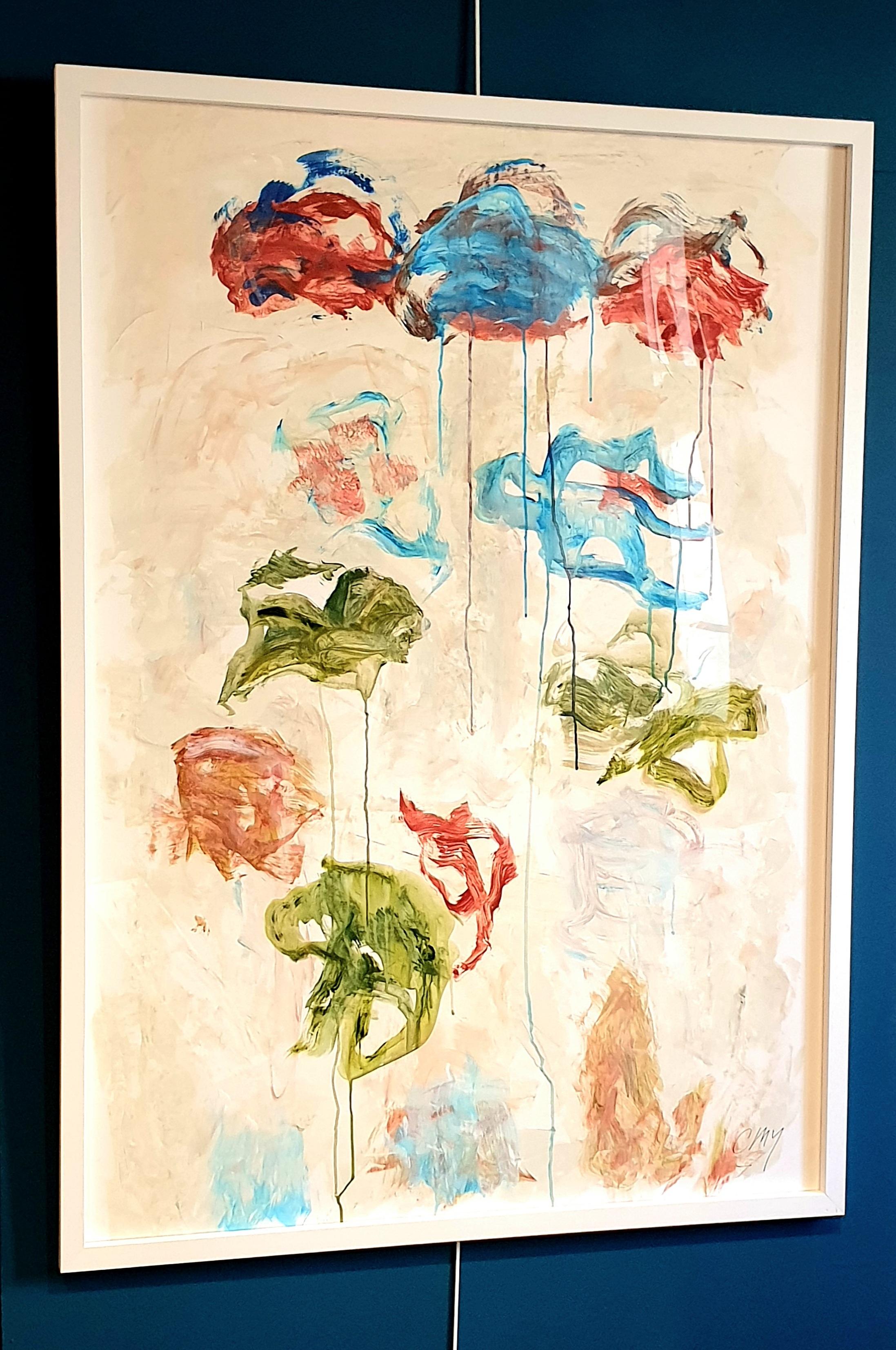 Expresionista Abstracto Contemporáneo Acrílico sobre Papel, 'Homenaje a Debussy'. en venta 13
