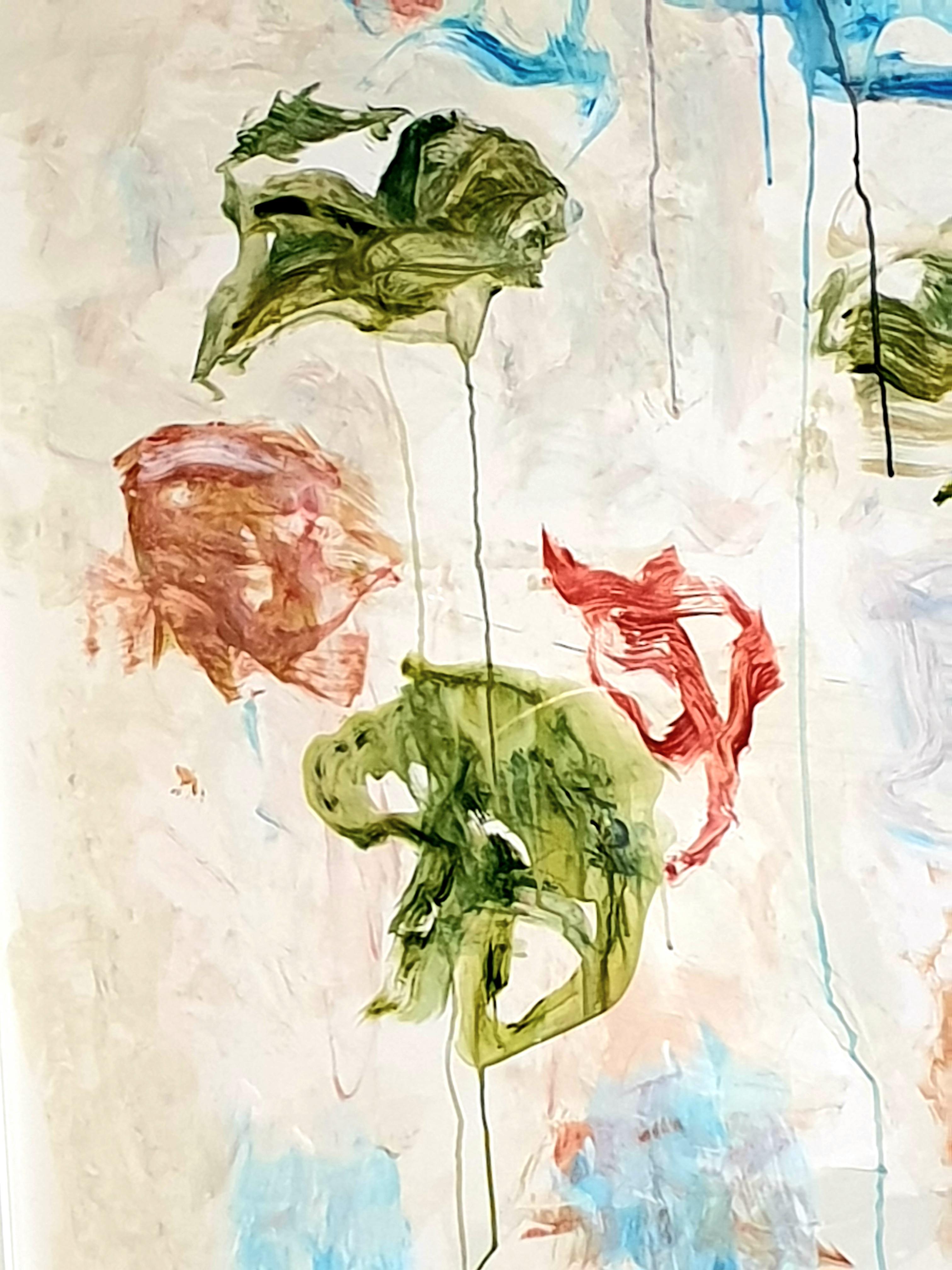Un gran acrílico expresionista abstracto contemporáneo sobre papel del artista francés Christian Manoury. Firmado abajo a la derecha.

Inspirada en la maravillosa música de Debussy, una pintura maravillosamente ligera y etérea que atrapa la luz y