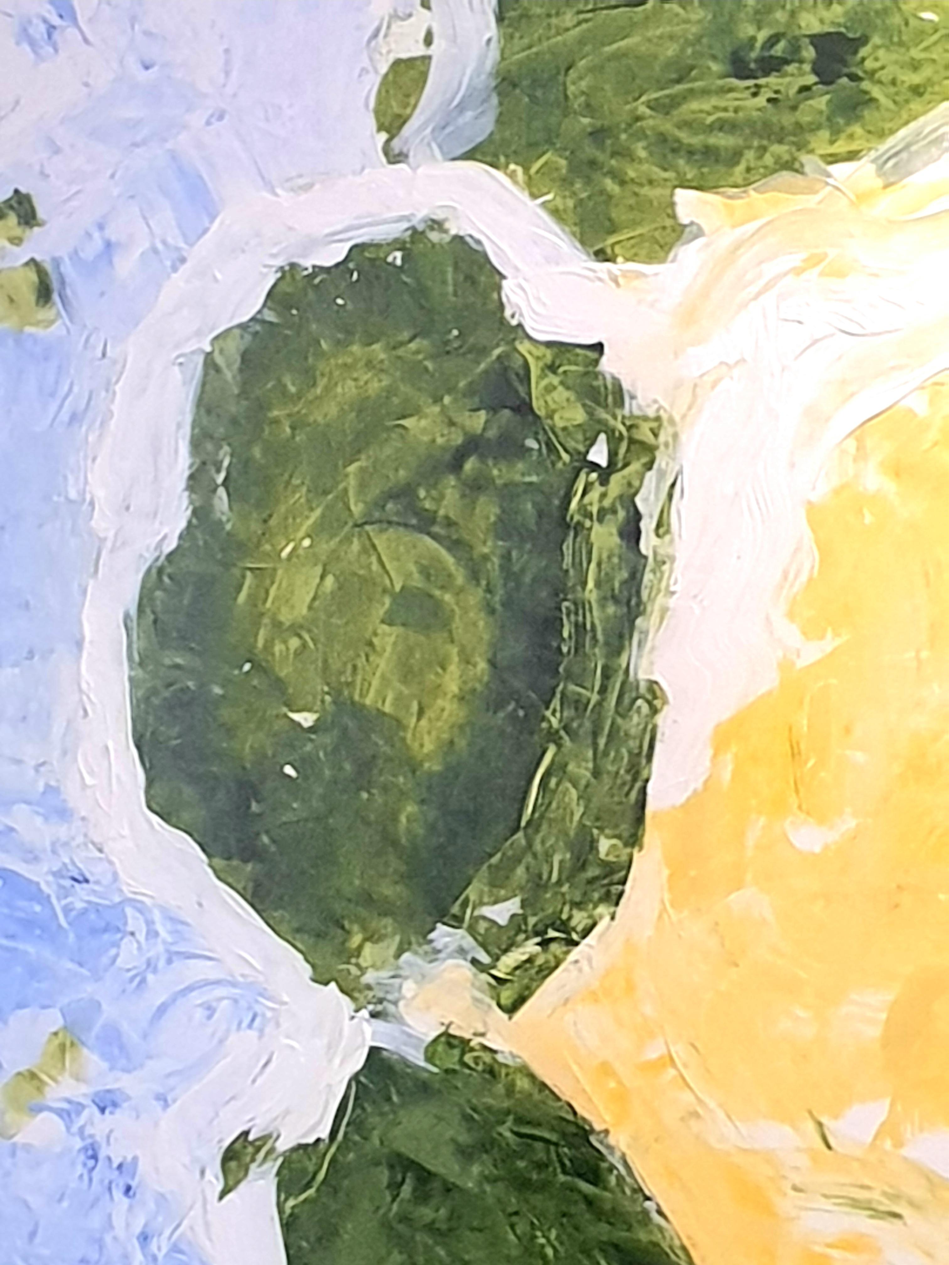 Un gran acrílico expresionista abstracto contemporáneo sobre papel del artista francés Christian Manoury. Firmado abajo a la derecha.

Inspirada en la maravillosa música de Debussy, una pintura maravillosamente ligera y etérea que atrapa la luz y