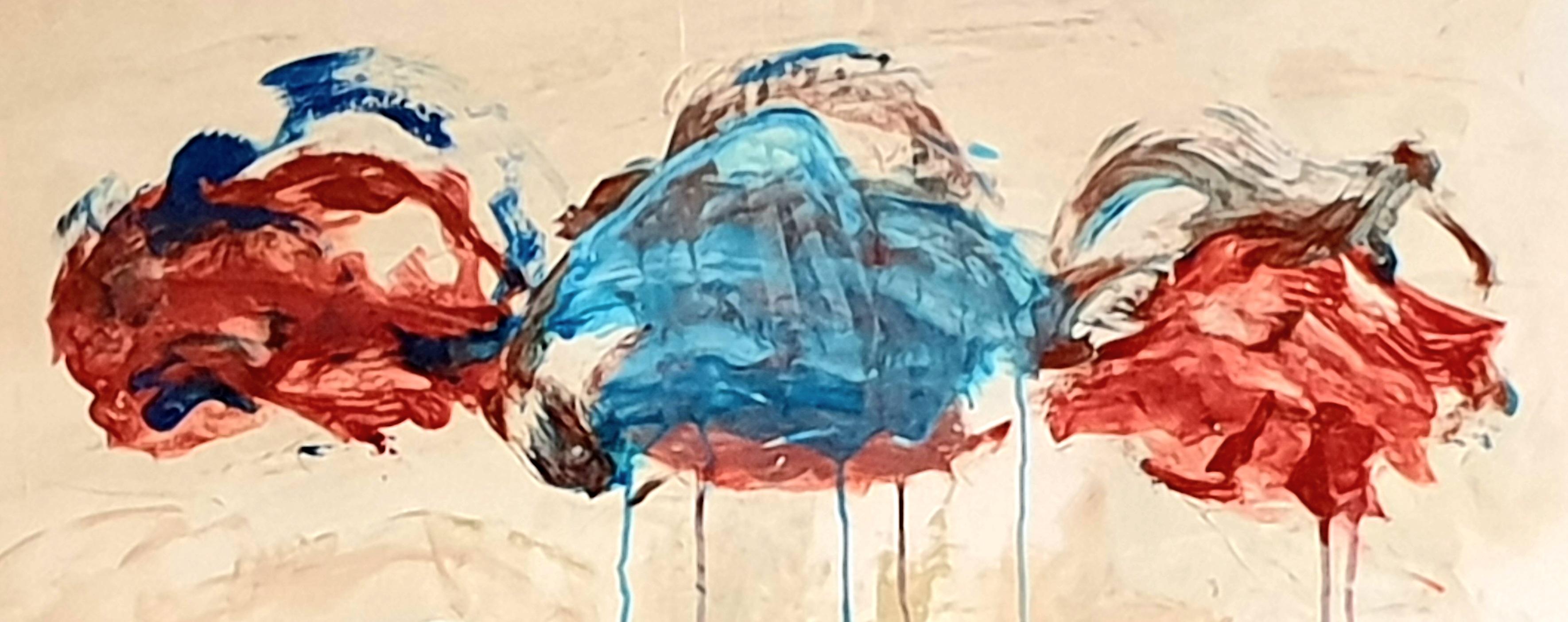 Expresionista Abstracto Contemporáneo Acrílico sobre Papel, 'Homenaje a Debussy'. en venta 3