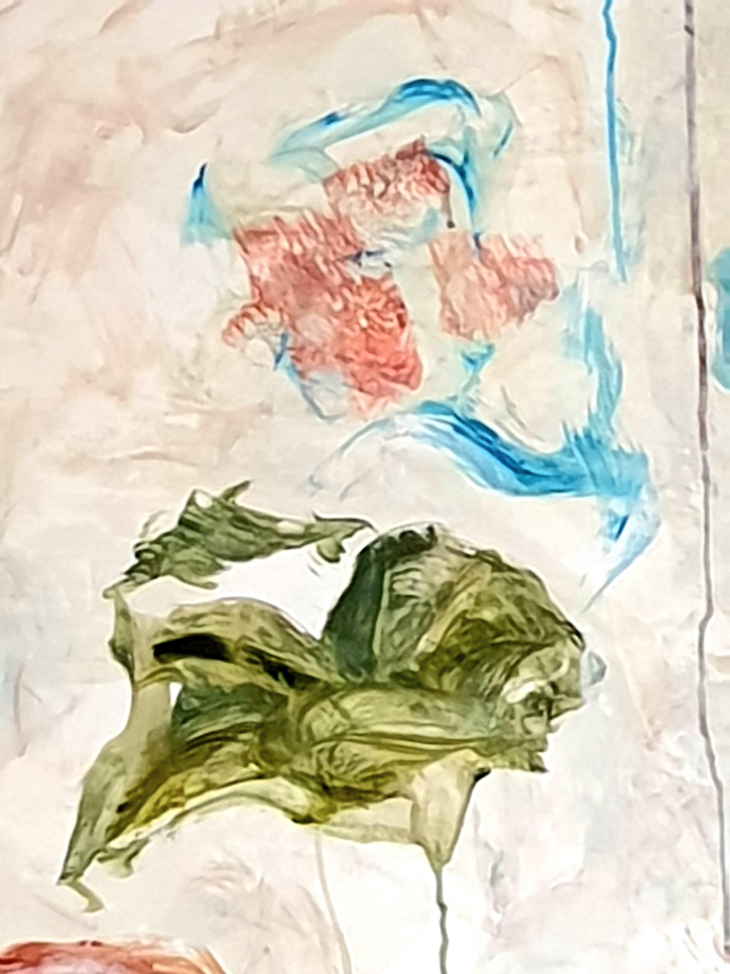 Expresionista Abstracto Contemporáneo Acrílico sobre Papel, 'Homenaje a Debussy'. en venta 5