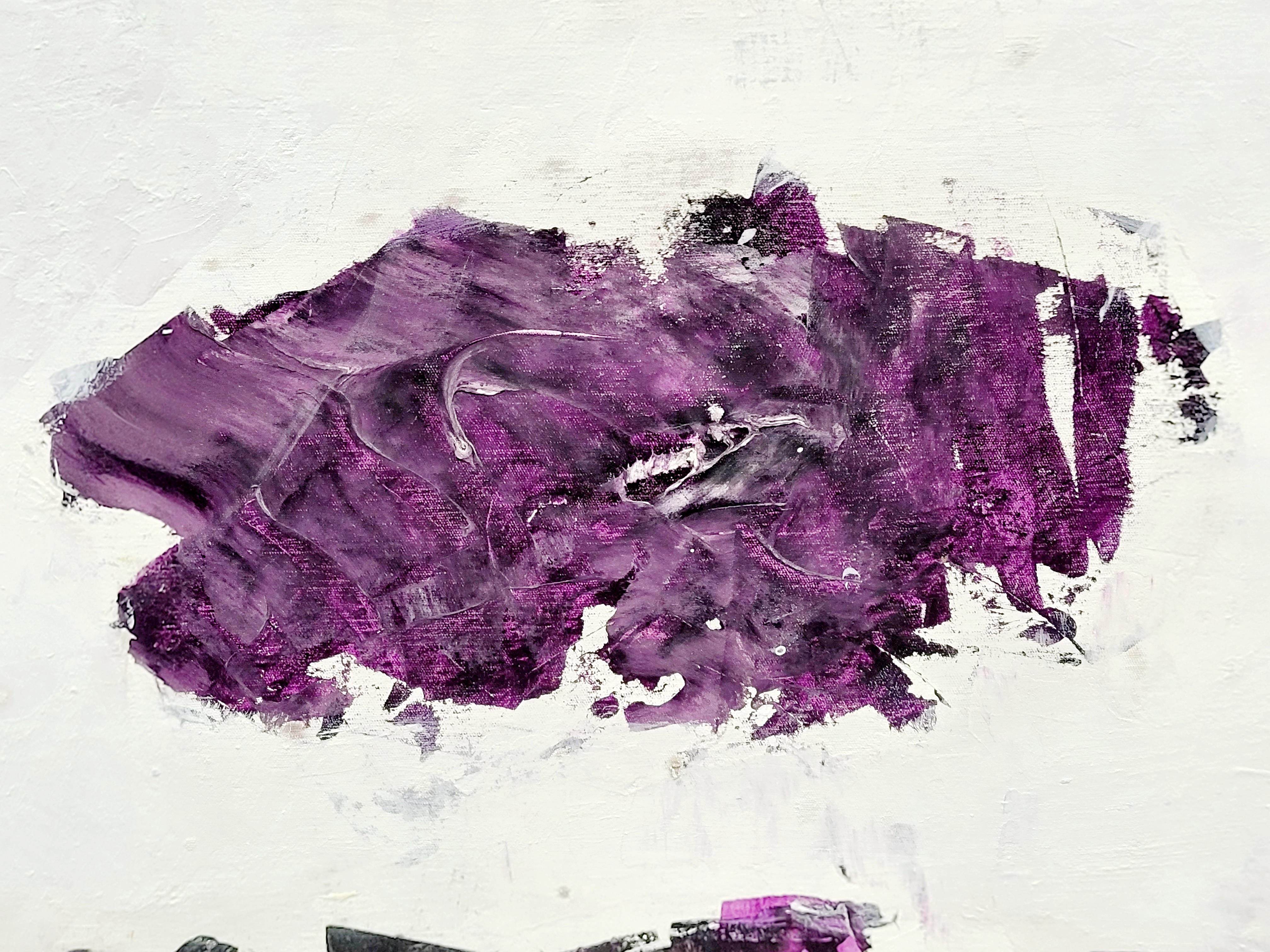 Espressionista astratto contemporaneo,  Acrilico su tela con campitura a colori. in vendita 4