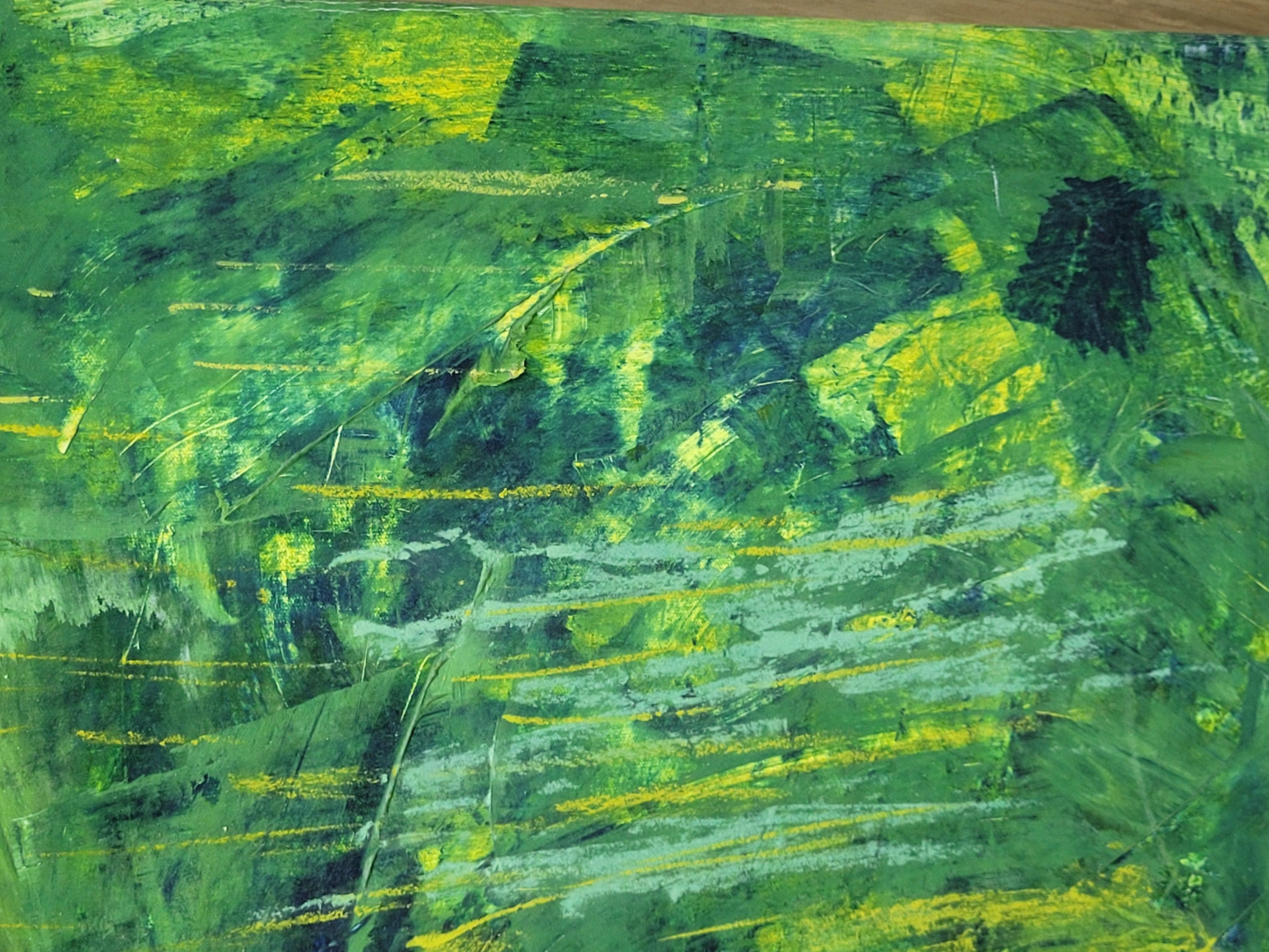 Contemporary Abstract Expressionist Color-Field Landscape.  Les Champs IX. 6