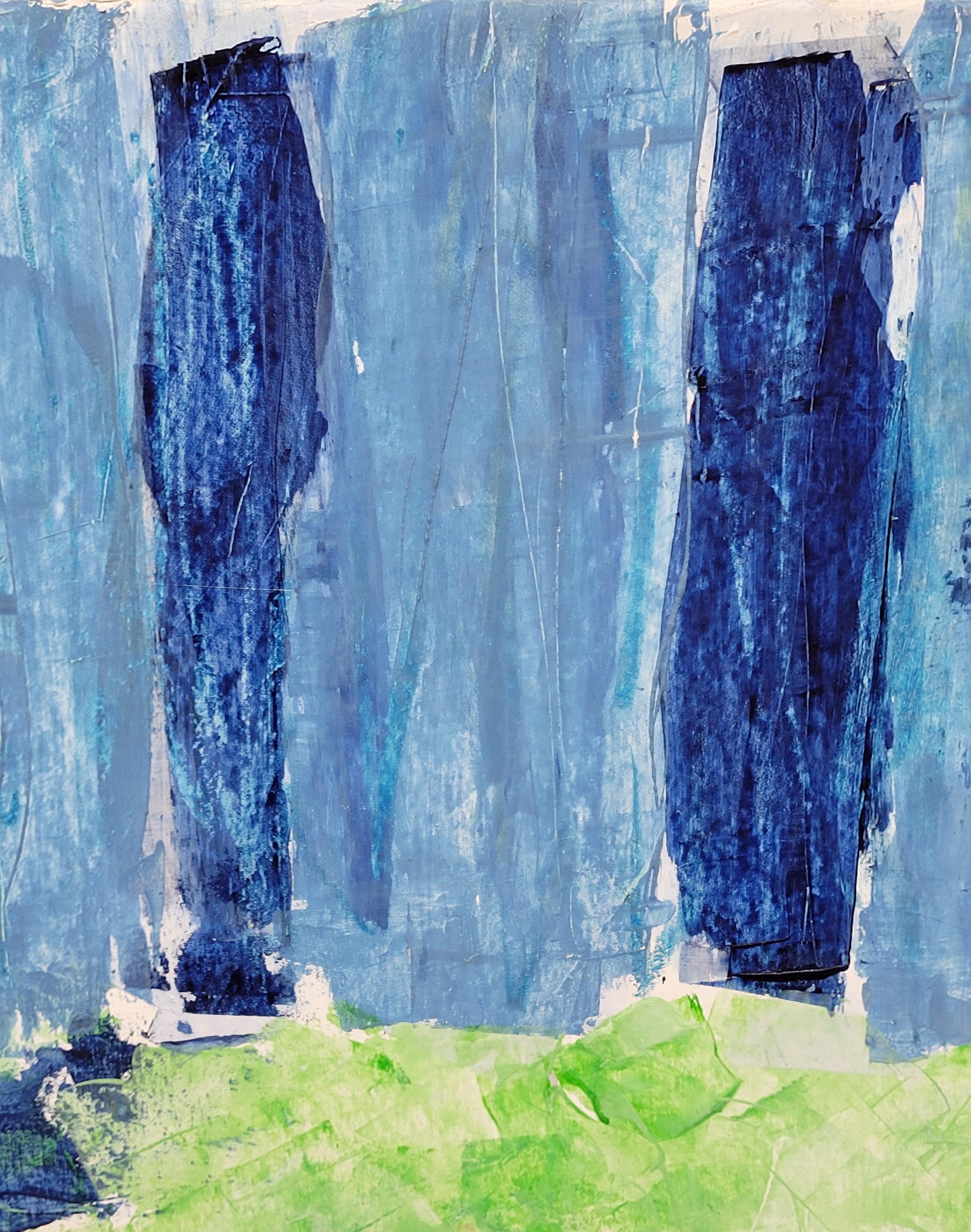 Contemporary Abstract Expressionist Color-Field Landscape.  Les Champs IX. 1
