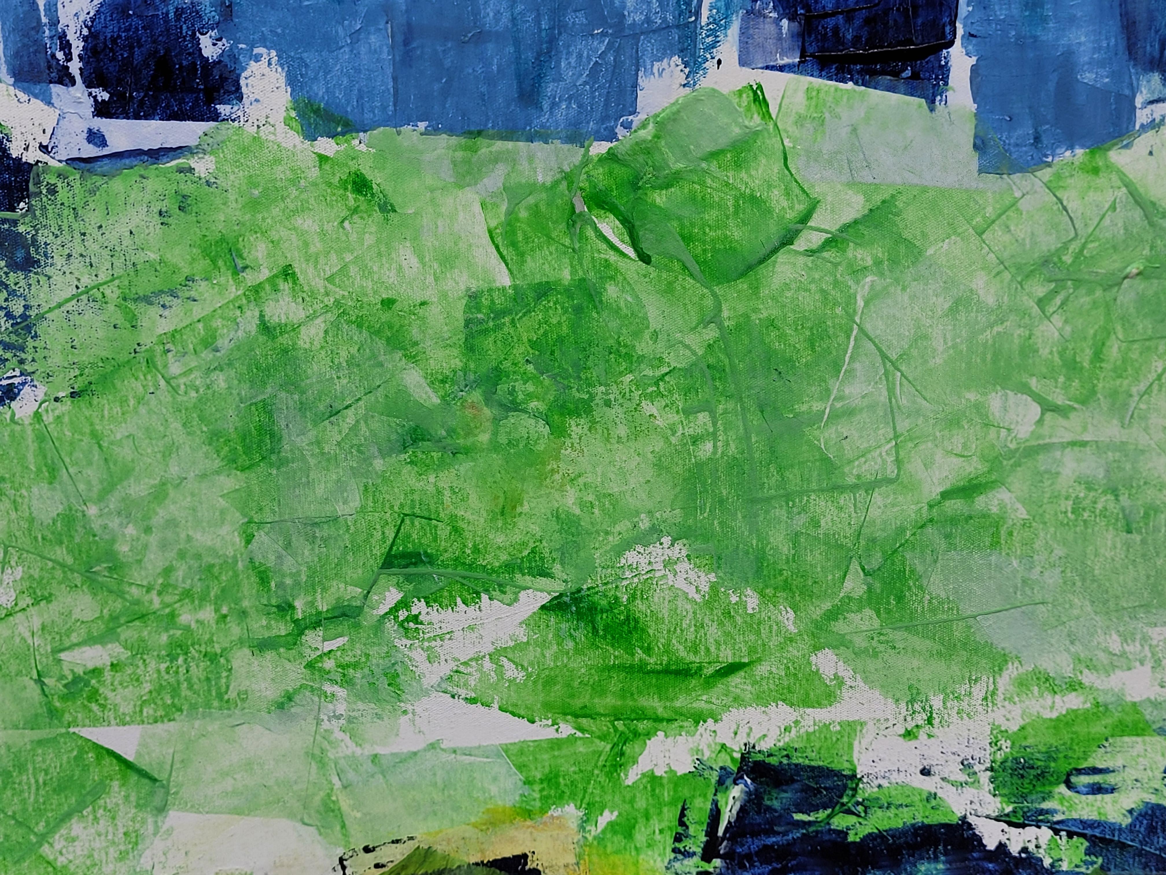 Contemporary Abstract Expressionist Color-Field Landscape.  Les Champs IX. 2