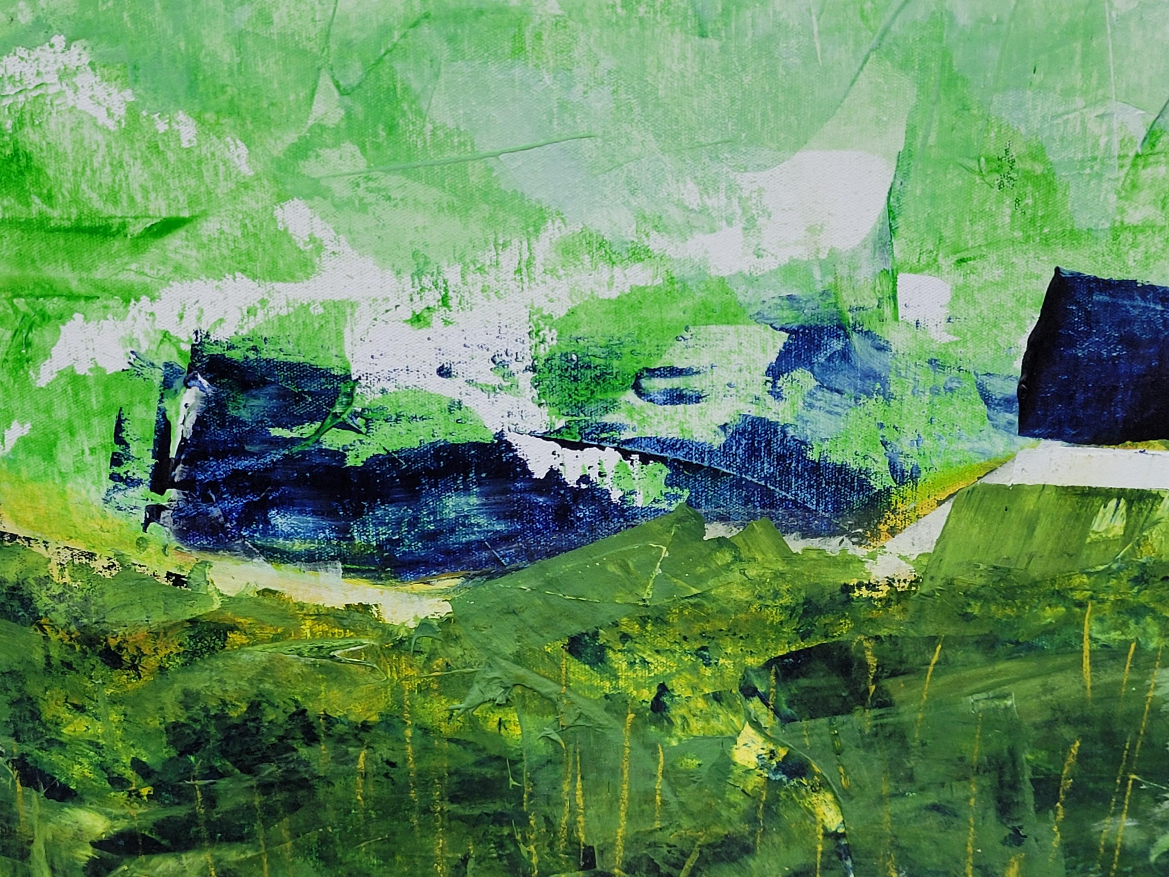 Contemporary Abstract Expressionist Color-Field Landscape.  Les Champs IX. 3