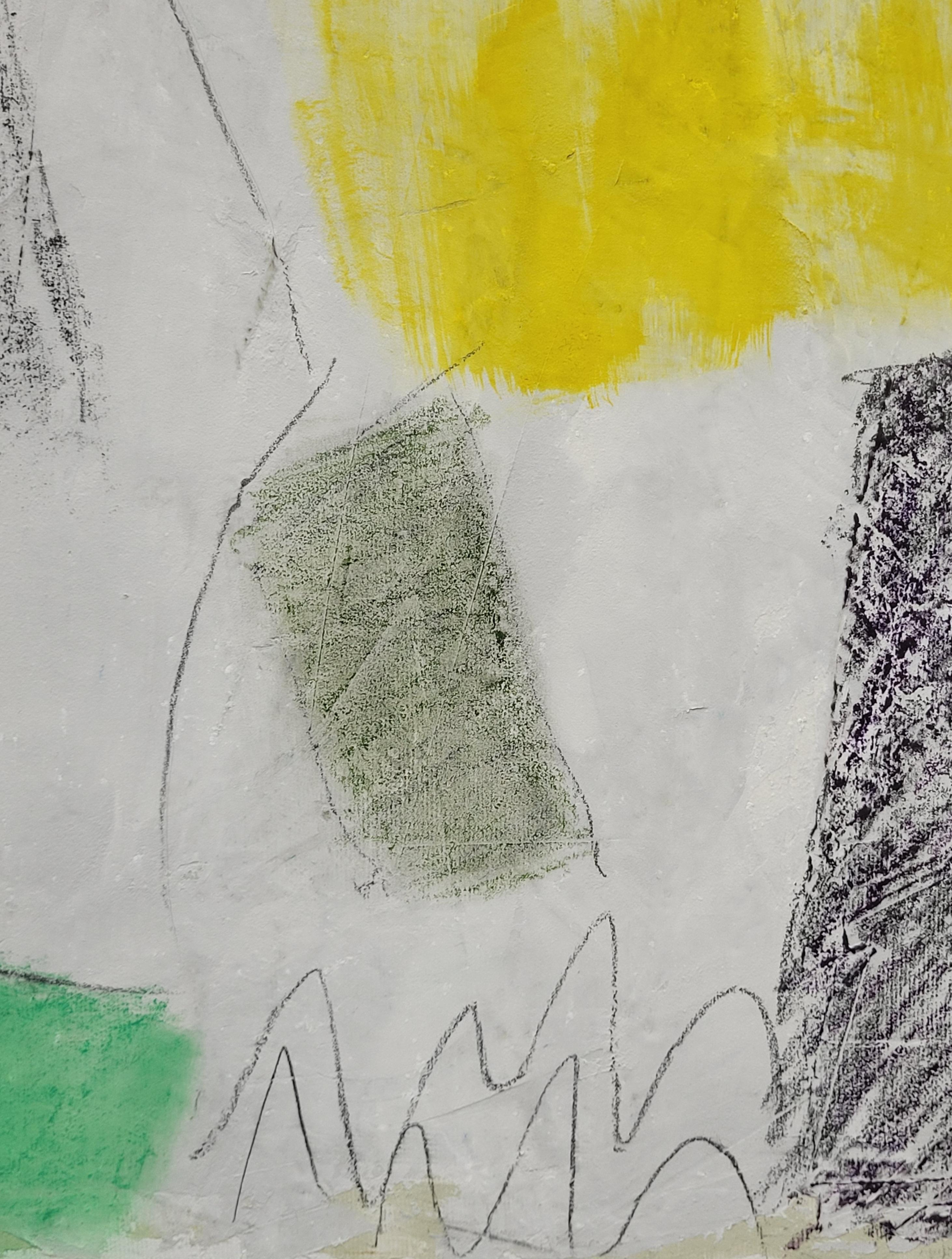 Paesaggio astratto espressionista contemporaneo con campo di colore  Gli Champs VII in vendita 6