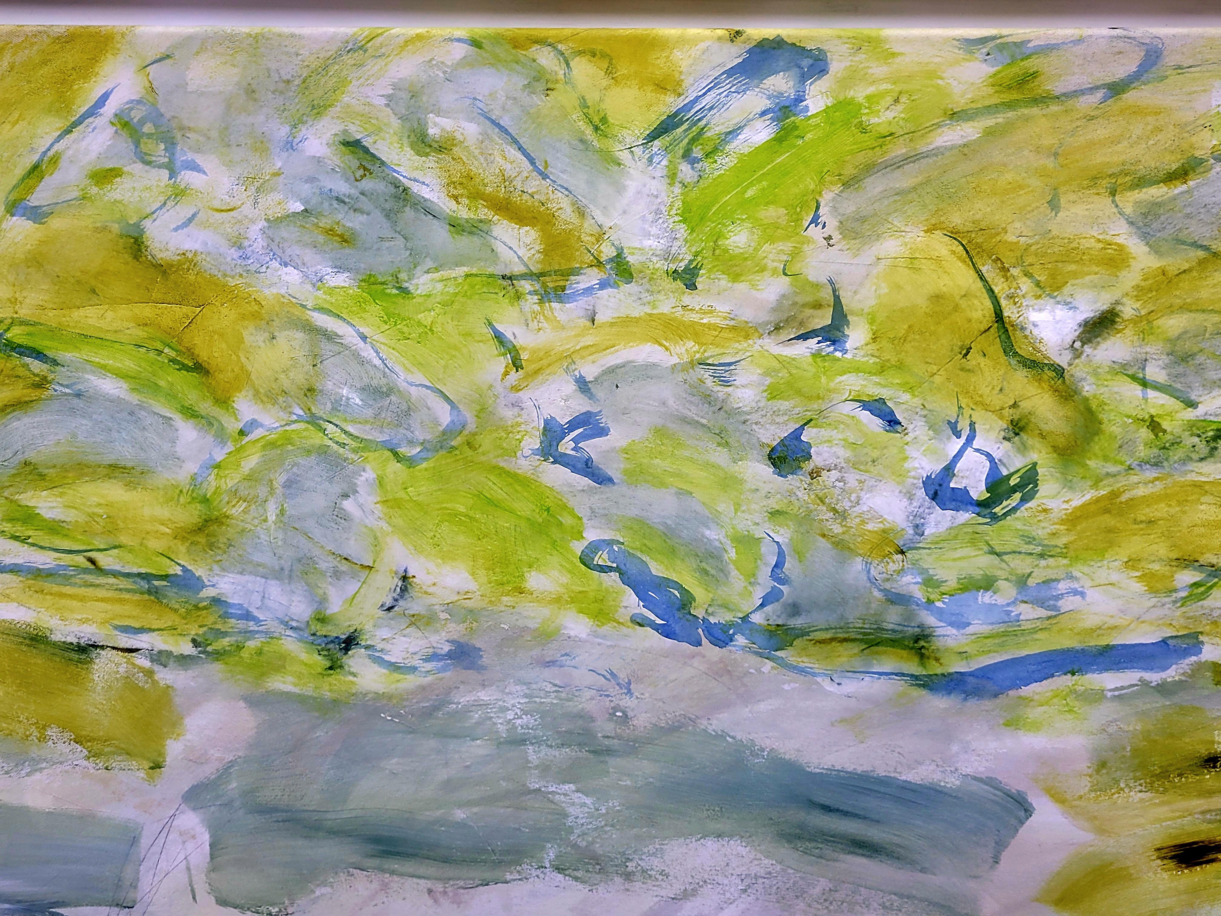 Espressionista astratto contemporaneo,  Paesaggio a colori.  Les Champs VIII. - Painting Altro stile artistico di Christian Manoury 