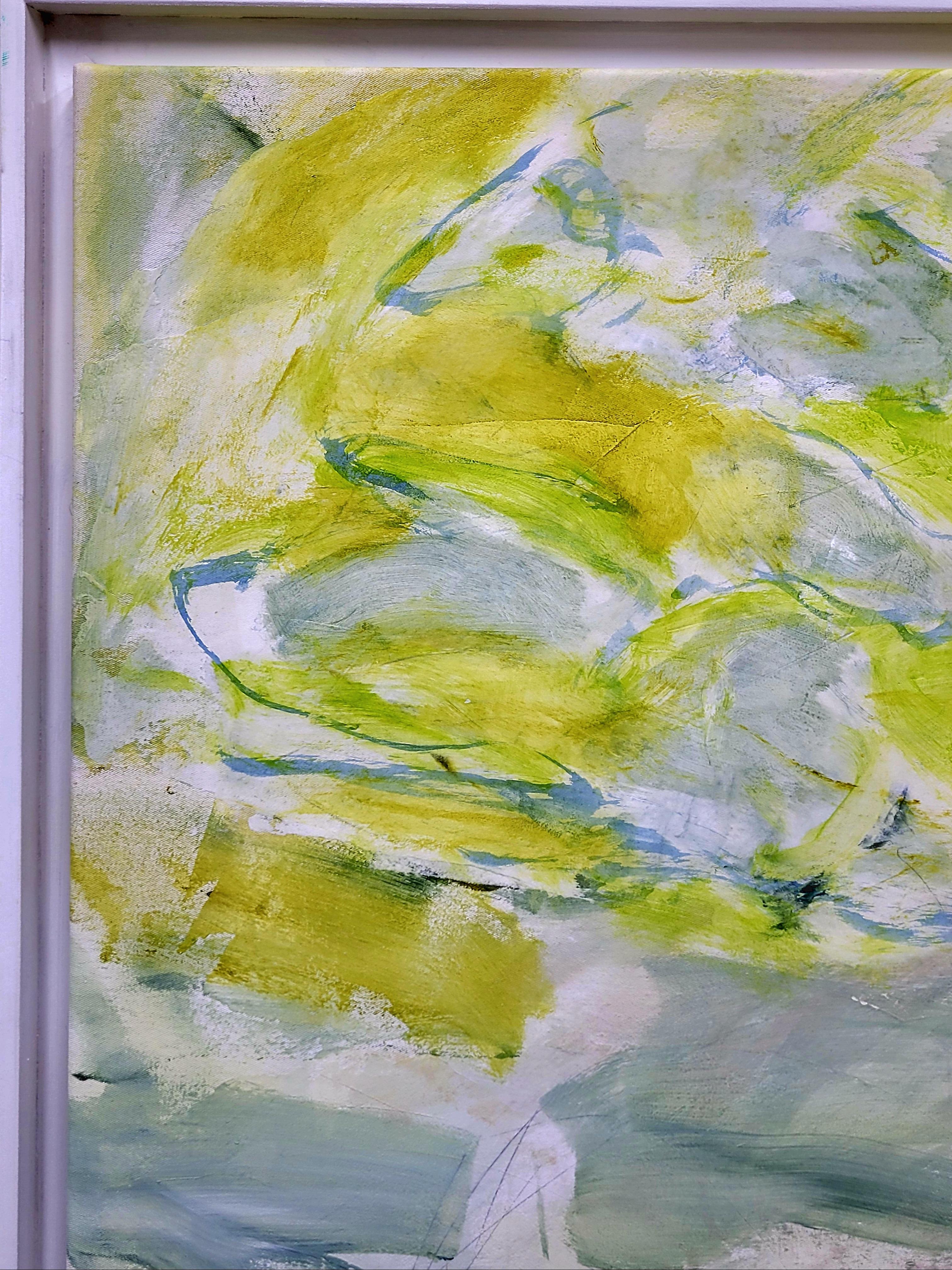 Espressionista astratto contemporaneo,  Paesaggio a colori.  Les Champs VIII. - Landscape Painting Marrone di Christian Manoury 