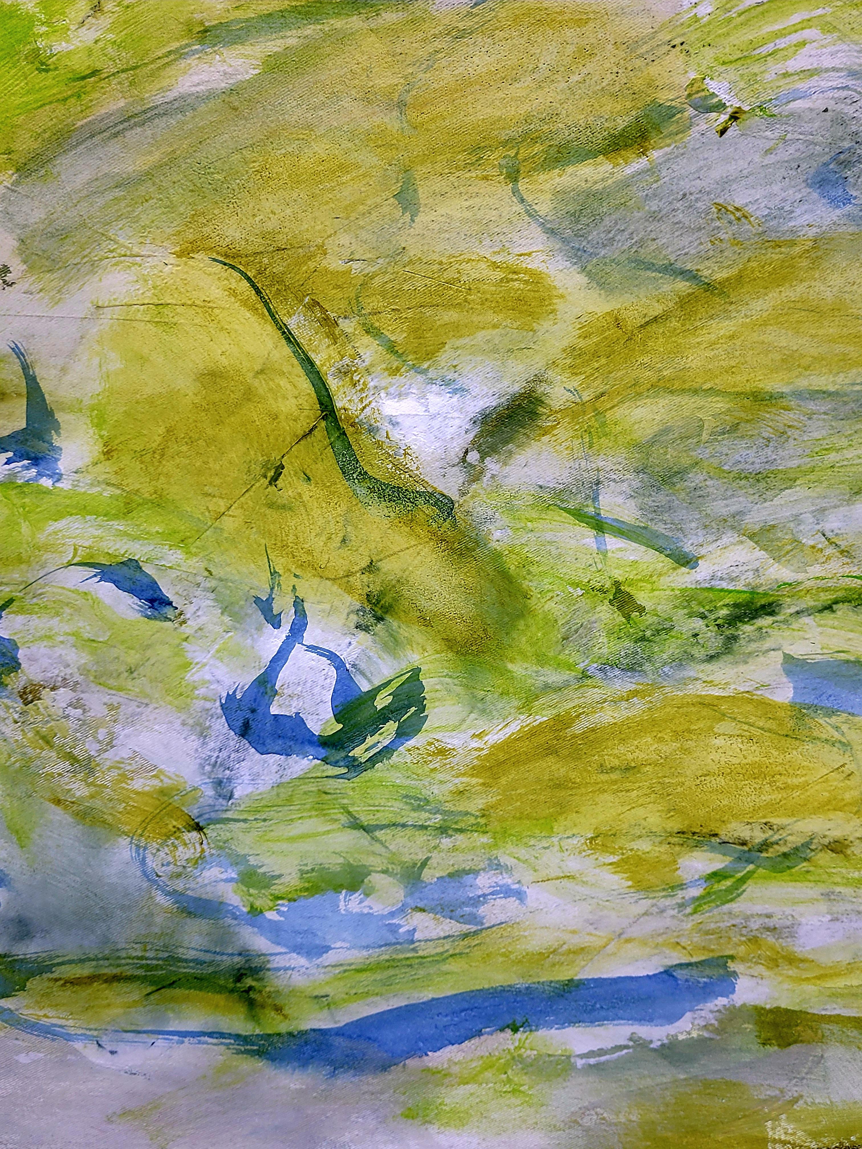 Espressionista astratto contemporaneo,  Paesaggio a colori.  Les Champs VIII. in vendita 1