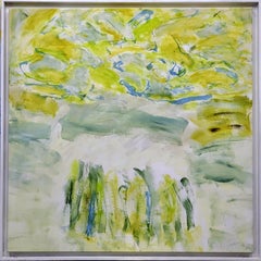 Expressionniste abstrait contemporain,  Paysage de champs de couleurs.  Les Champs VIII.