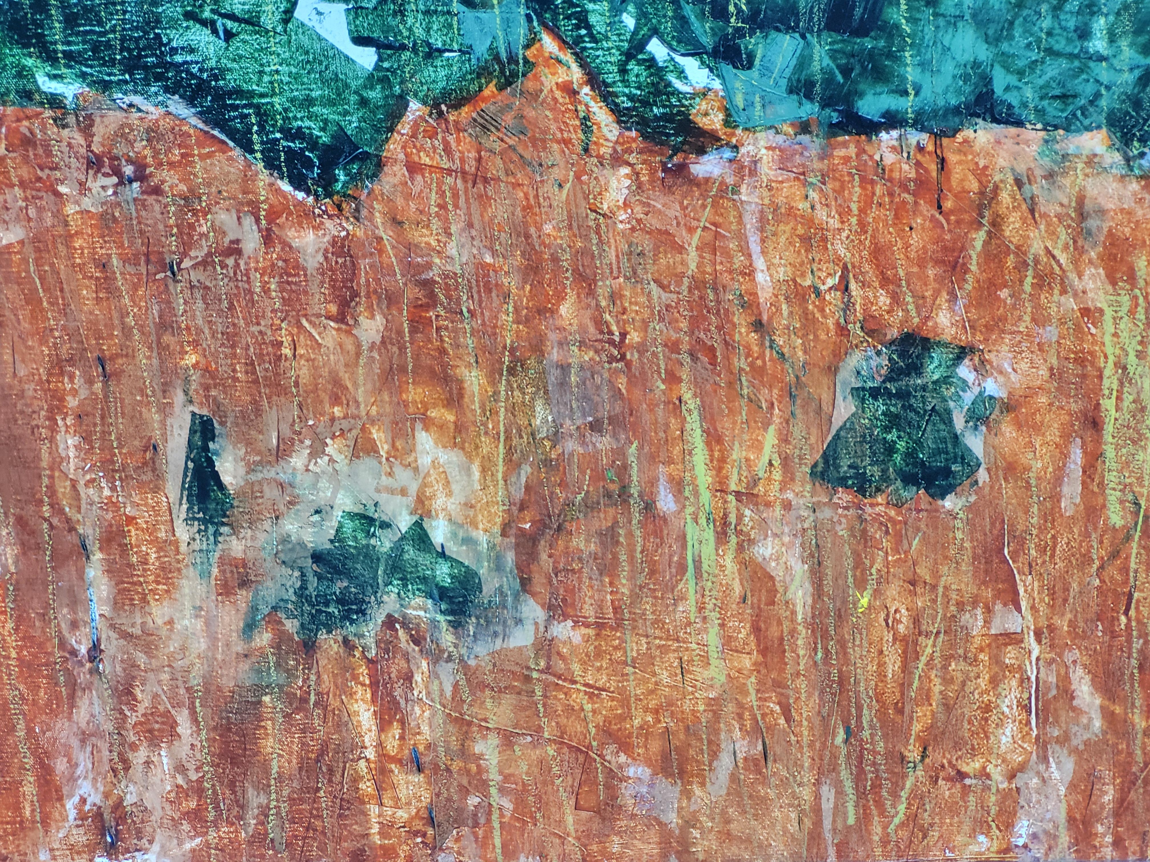 Contemporary Abstract Expressionist Color-Field Landscape.  Les Champs XI. im Angebot 5