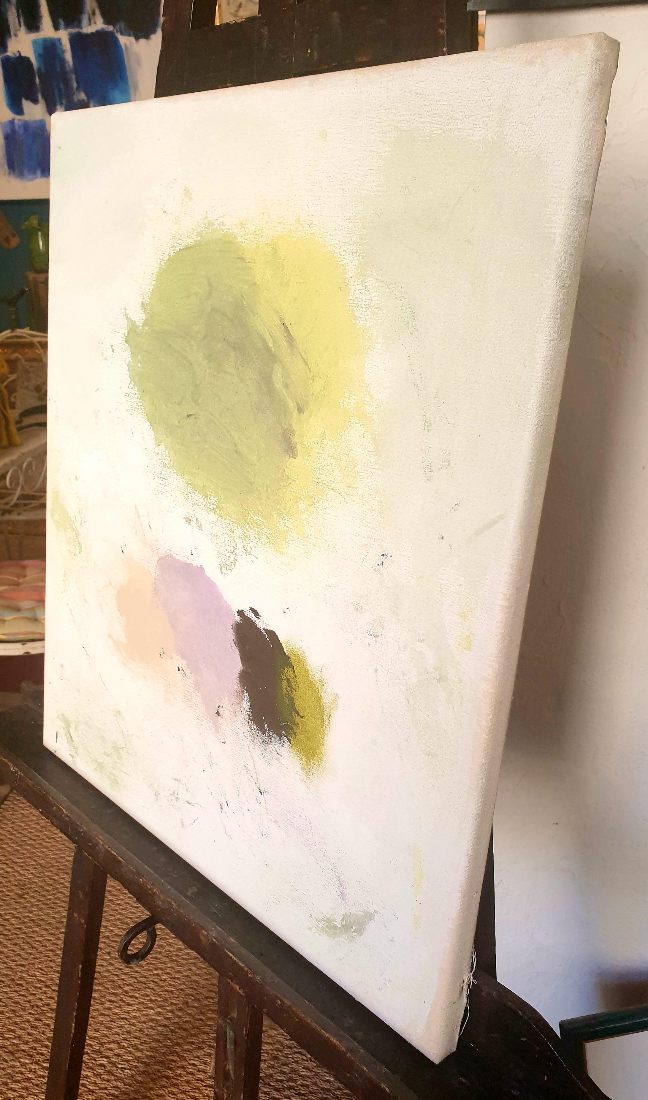 Contemporary French Abstract Expressionist Acrylic on Canvas. im Angebot 7