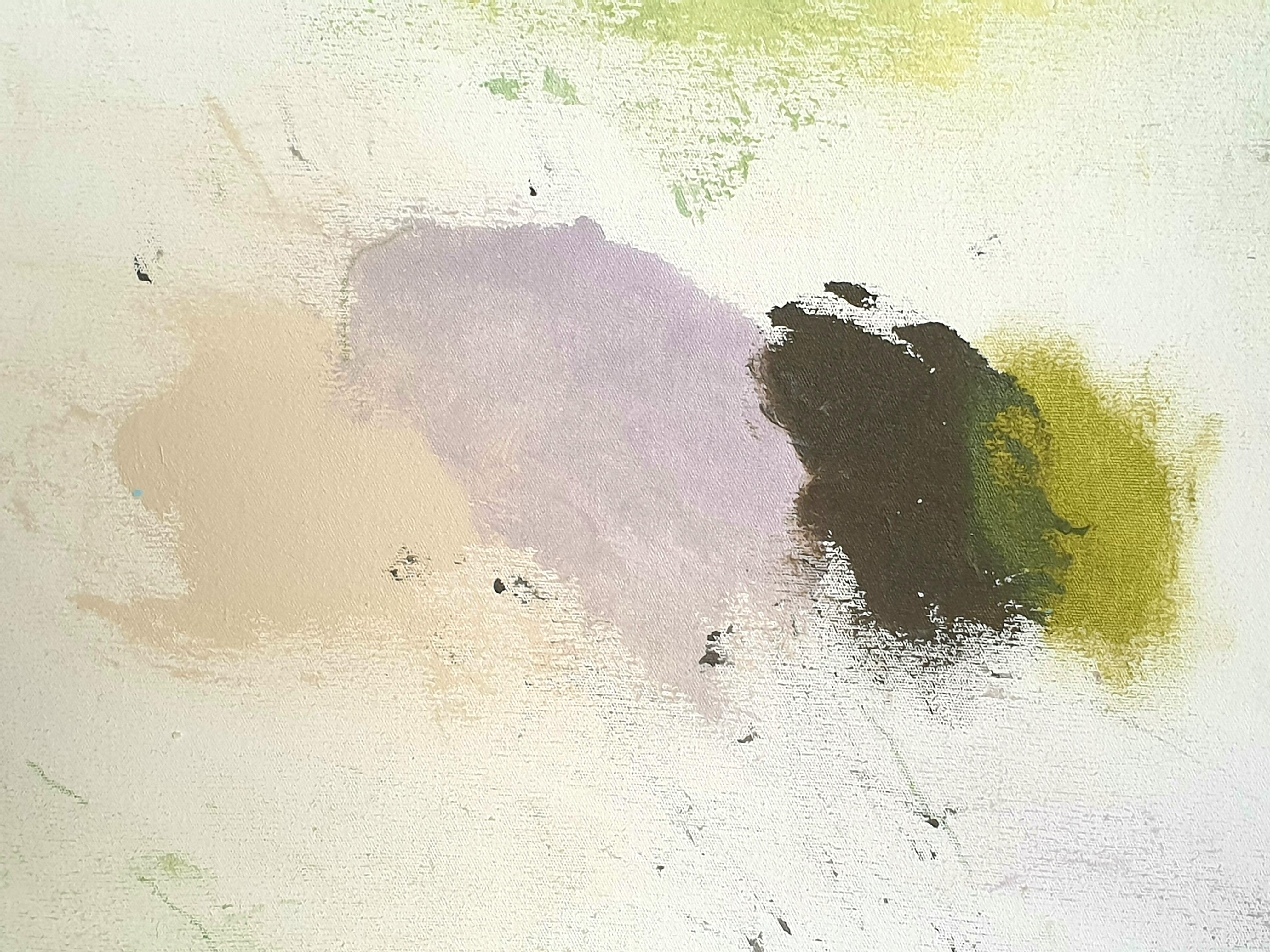 Zeitgenössisches abstraktes expressionistisches Acryl auf Leinwand des französischen Künstlers Christian Manoury. Auf der Rückseite signiert und datiert 2019.

Ein wunderschönes, ätherisches Gemälde, das das Licht einfängt und sich im Laufe des