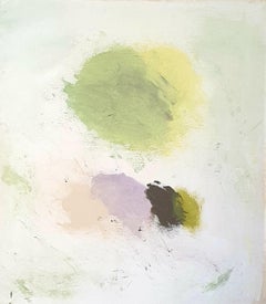 Contemporary French Abstract Expressionist Acrylic on Canvas.