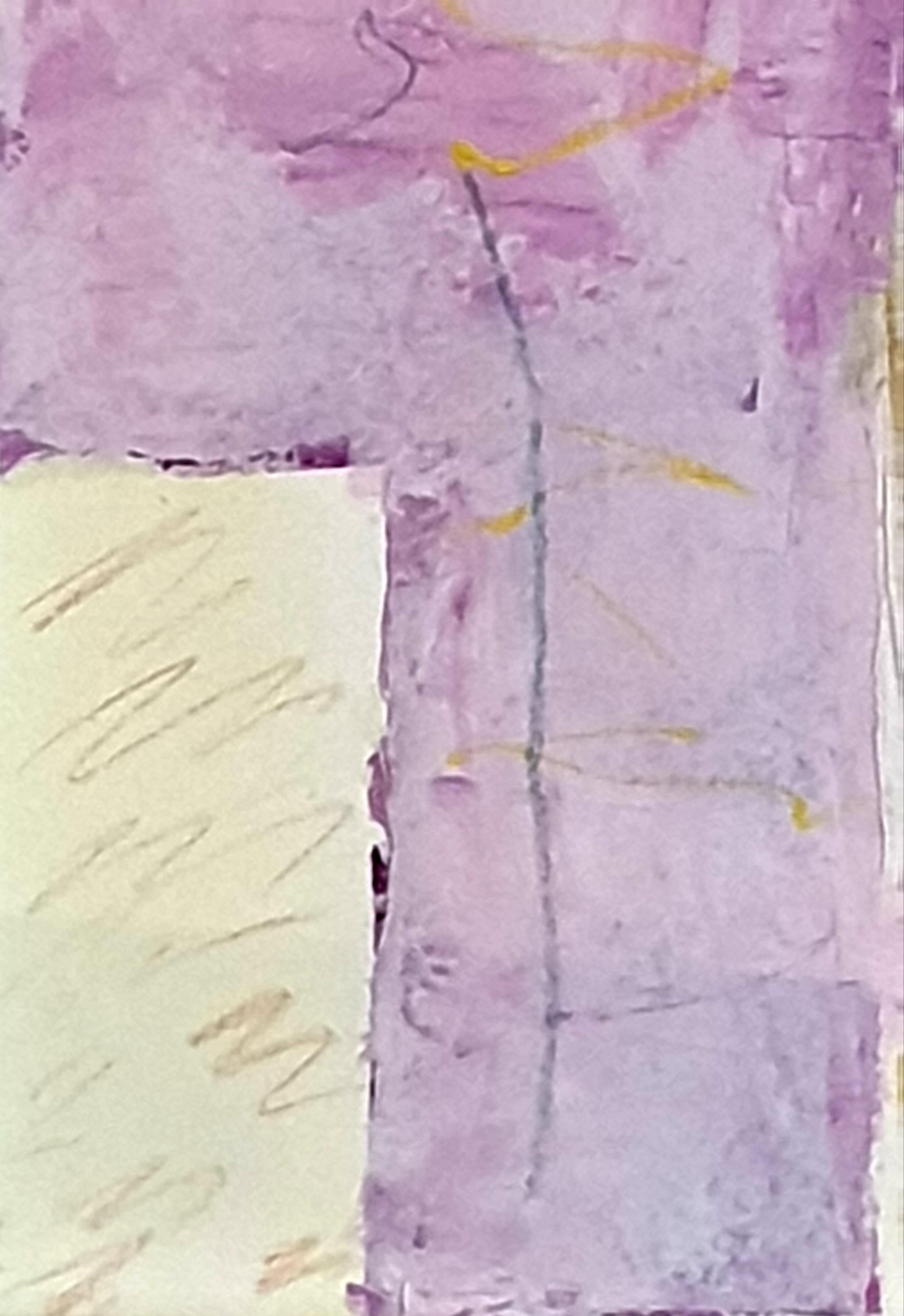 Contemporary French Abstract Expressionist Acrylic on Paper. For Sale 3