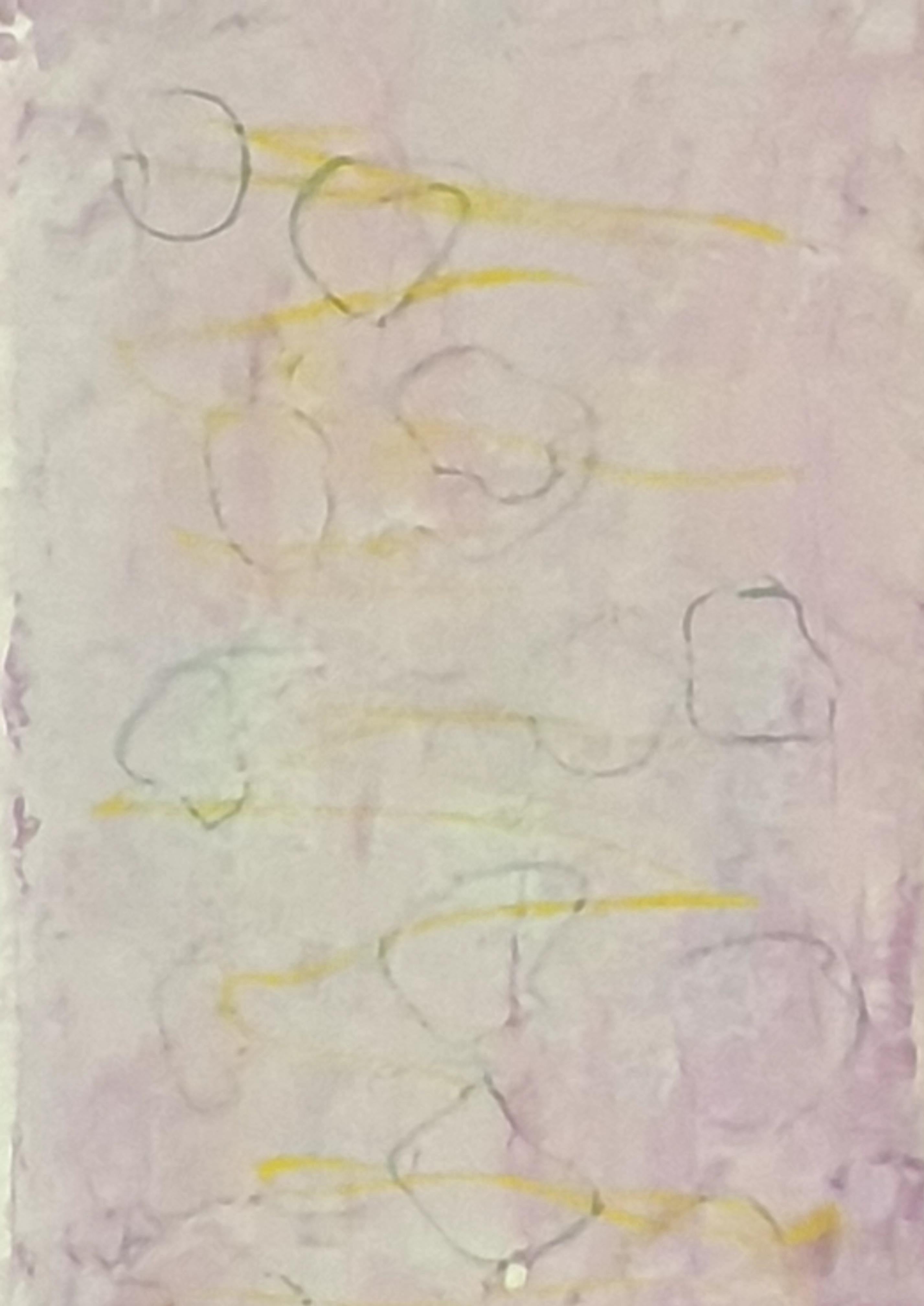 Contemporary French Abstract Expressionist Acrylic on Paper. For Sale 5