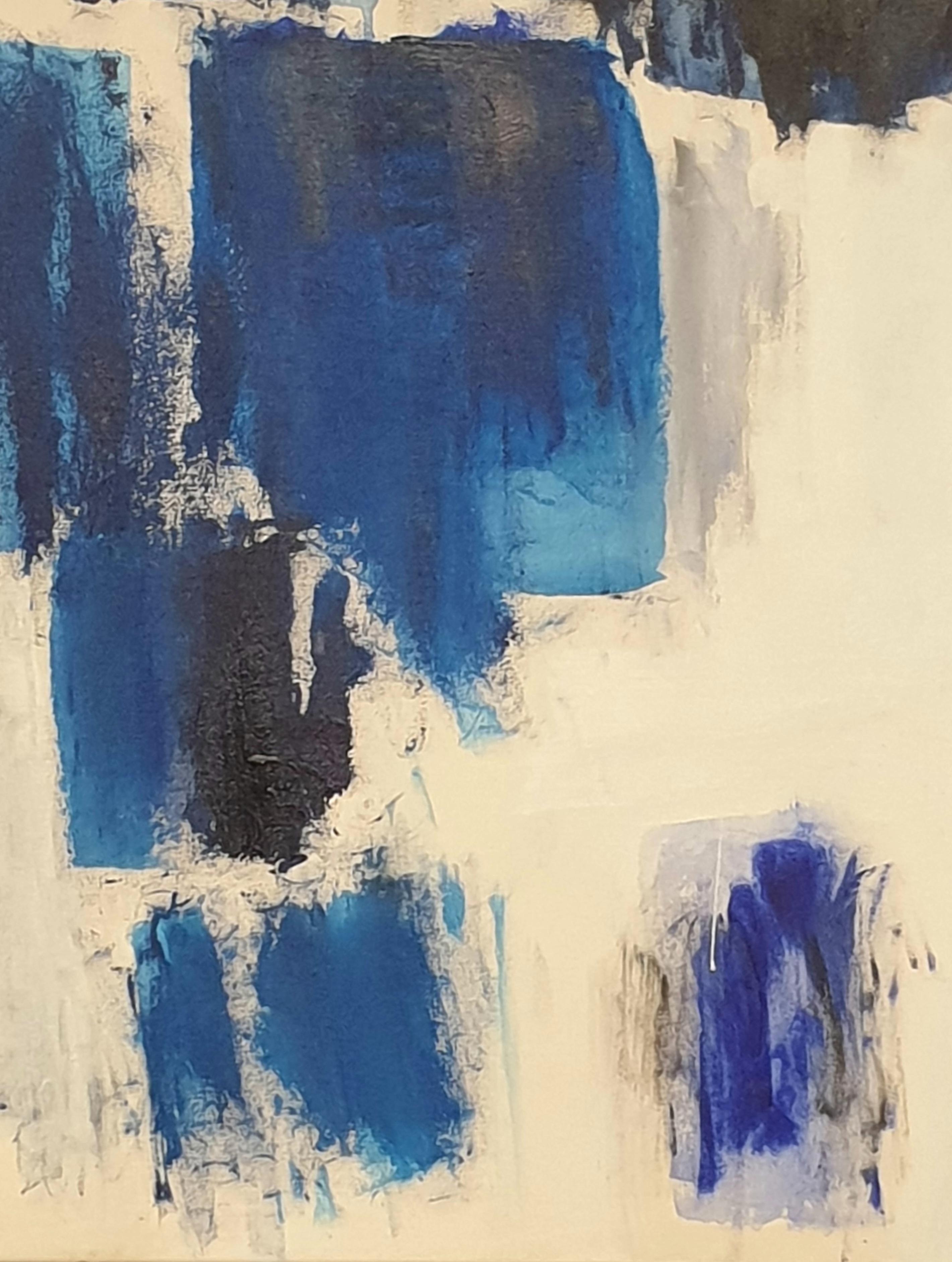 Large Contemporary French Abstract Expressionist Acrylic on Canvas. For Sale 1