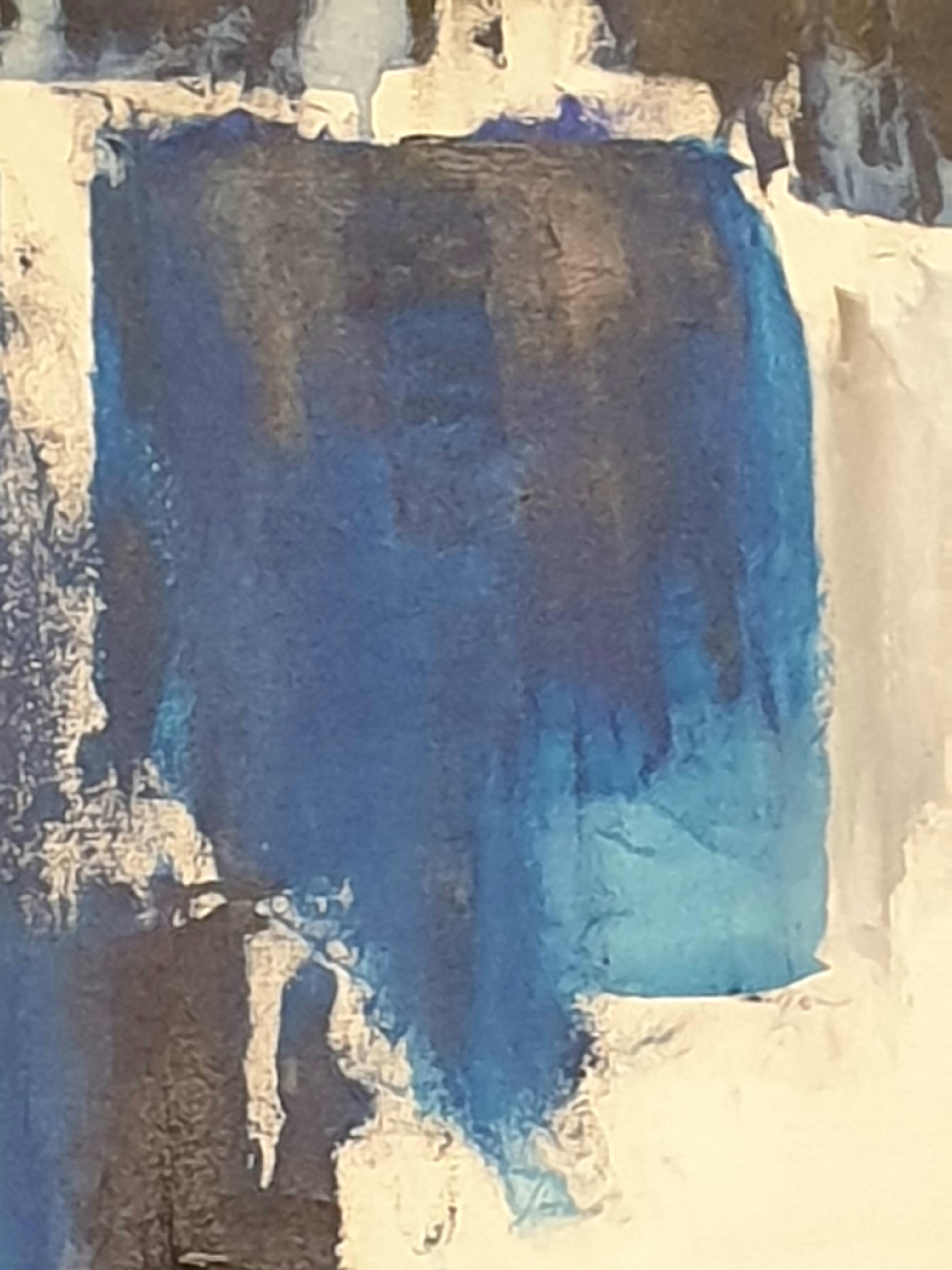 Large Contemporary French Abstract Expressionist Acrylic on Canvas. For Sale 2