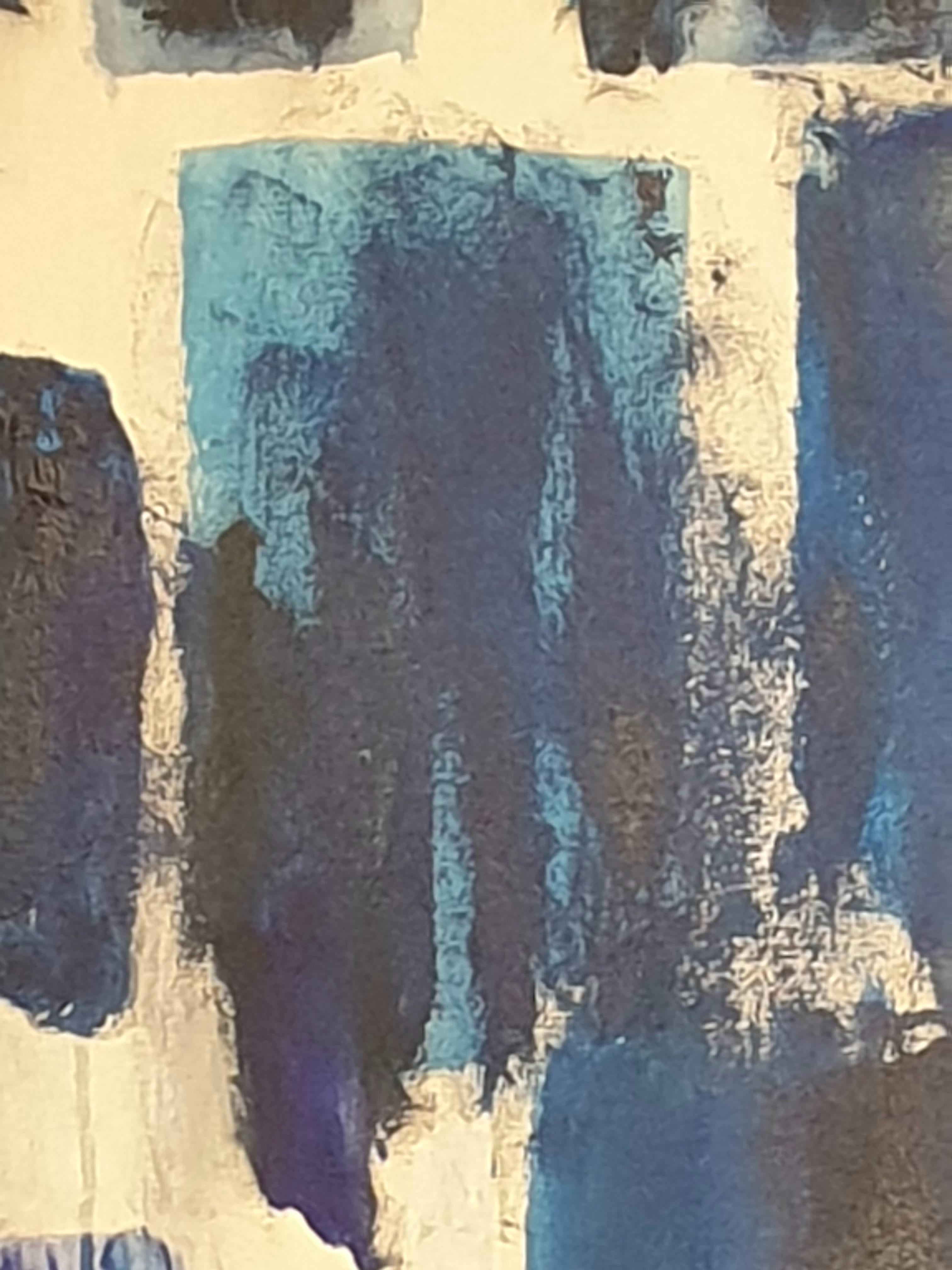 Large Contemporary French Abstract Expressionist Acrylic on Canvas. For Sale 3