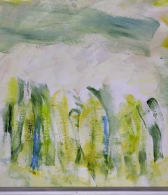 Les Champs VIII, Abstract Expressionist Acrylic on Canv, Signed. 102cm x 102cm.