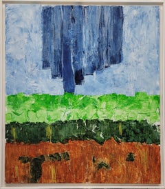 Les Champs XI, Abstract Expressionist Acrylic on Canvas, 120x102 cm