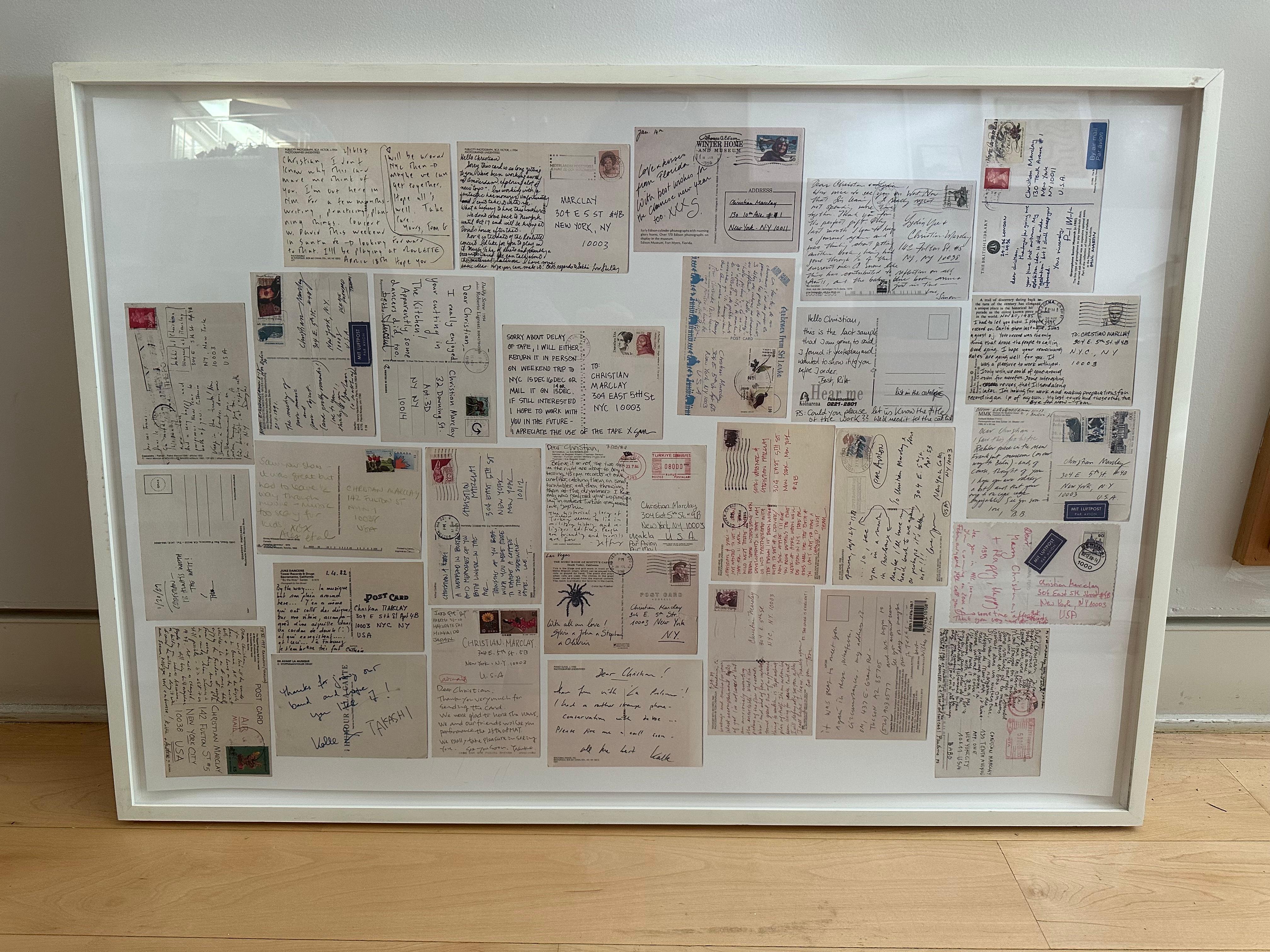 Postcards (diptych) - Brown Print by Christian Marclay