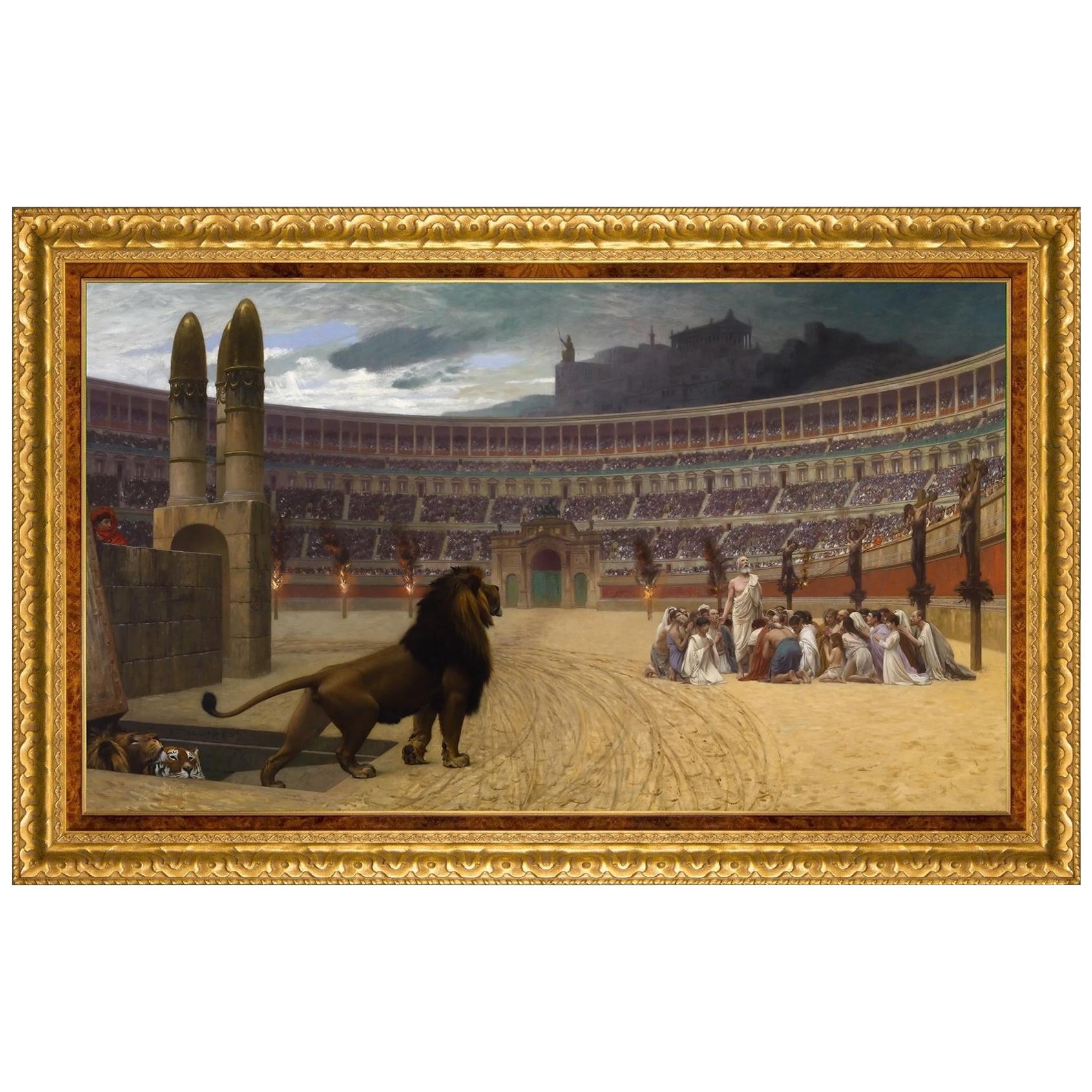 Christian Martyrs, After Oil Painting by Belle Époque Artist Jean-Léon Gérôme For Sale