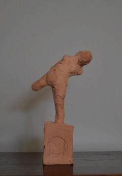 Dancer Stretching, British Contemporary Red Clay