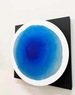 Orb I Acrylic on Wood Panel, Abstract Minimalist Art, 2020, Unique