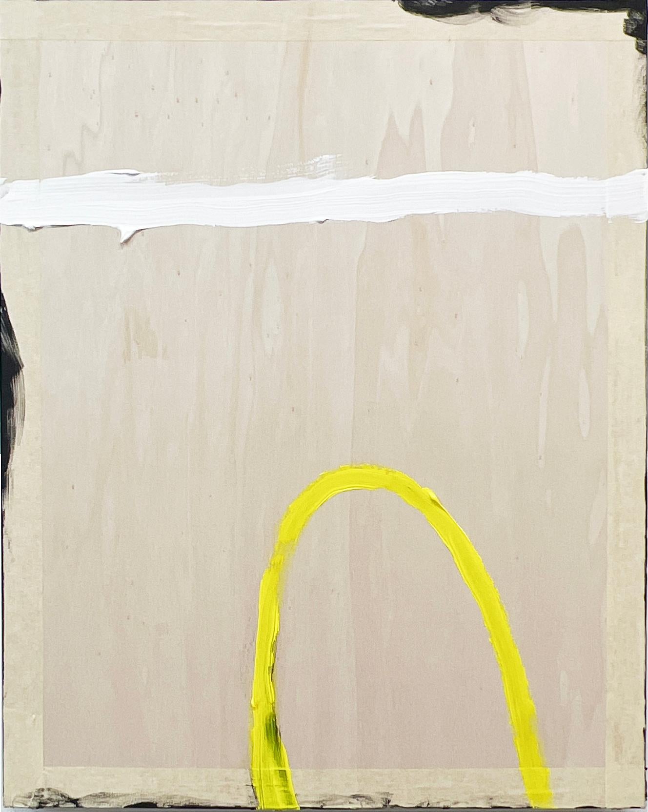 Arco giallo - quadro astratto originale - Painting Astratto di Christian Möller