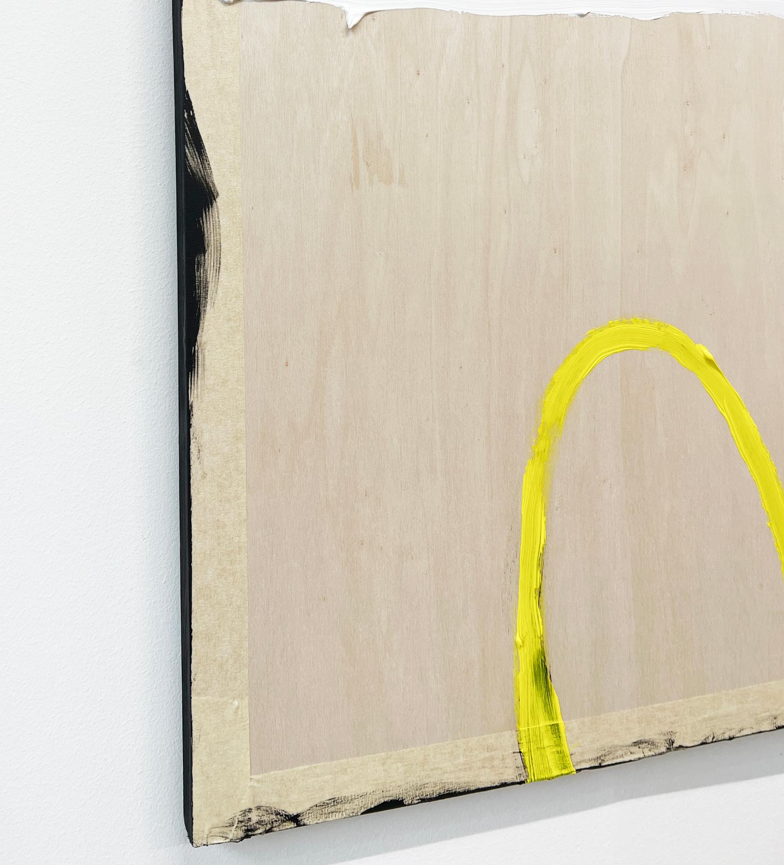 Arco giallo - quadro astratto originale in vendita 1