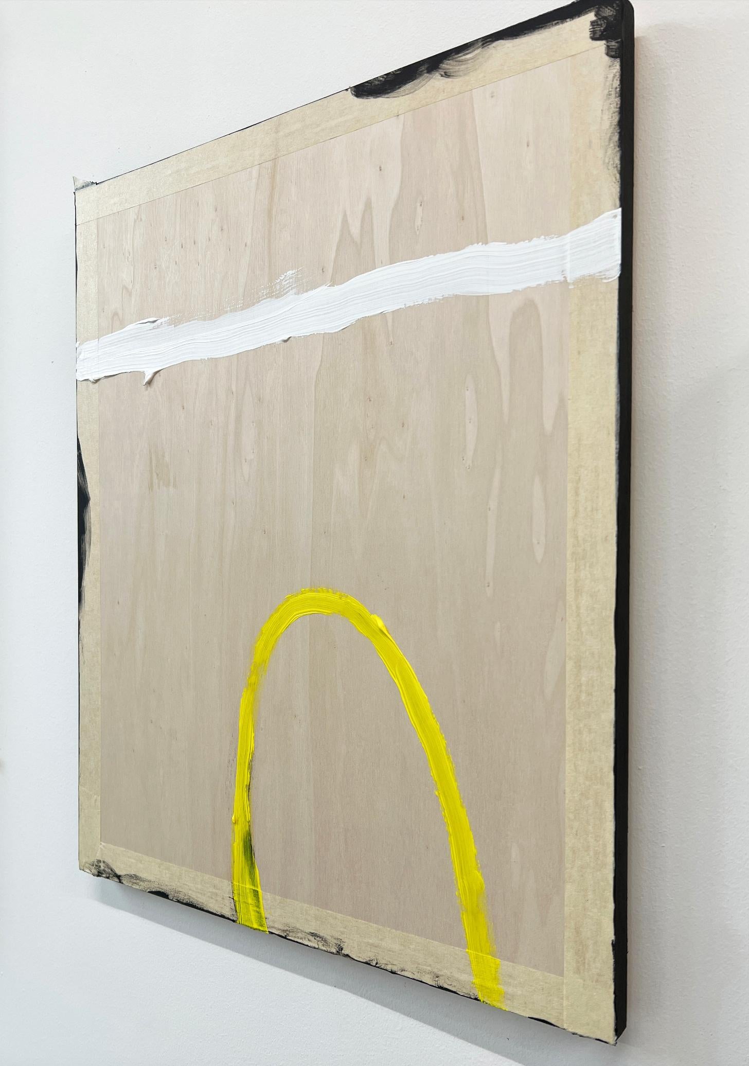 Arco giallo - quadro astratto originale in vendita 2