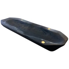 Small Teak Emberbowl Dark Vessel by Christian Nyberg Emberbowl