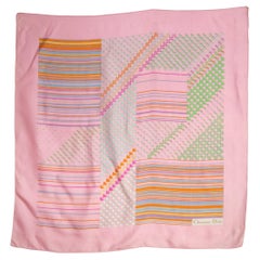 Christian Pink Dior Silk Scarf