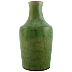 Christian Poulsen, Denmark, Unique Vase in Glazed Ceramics