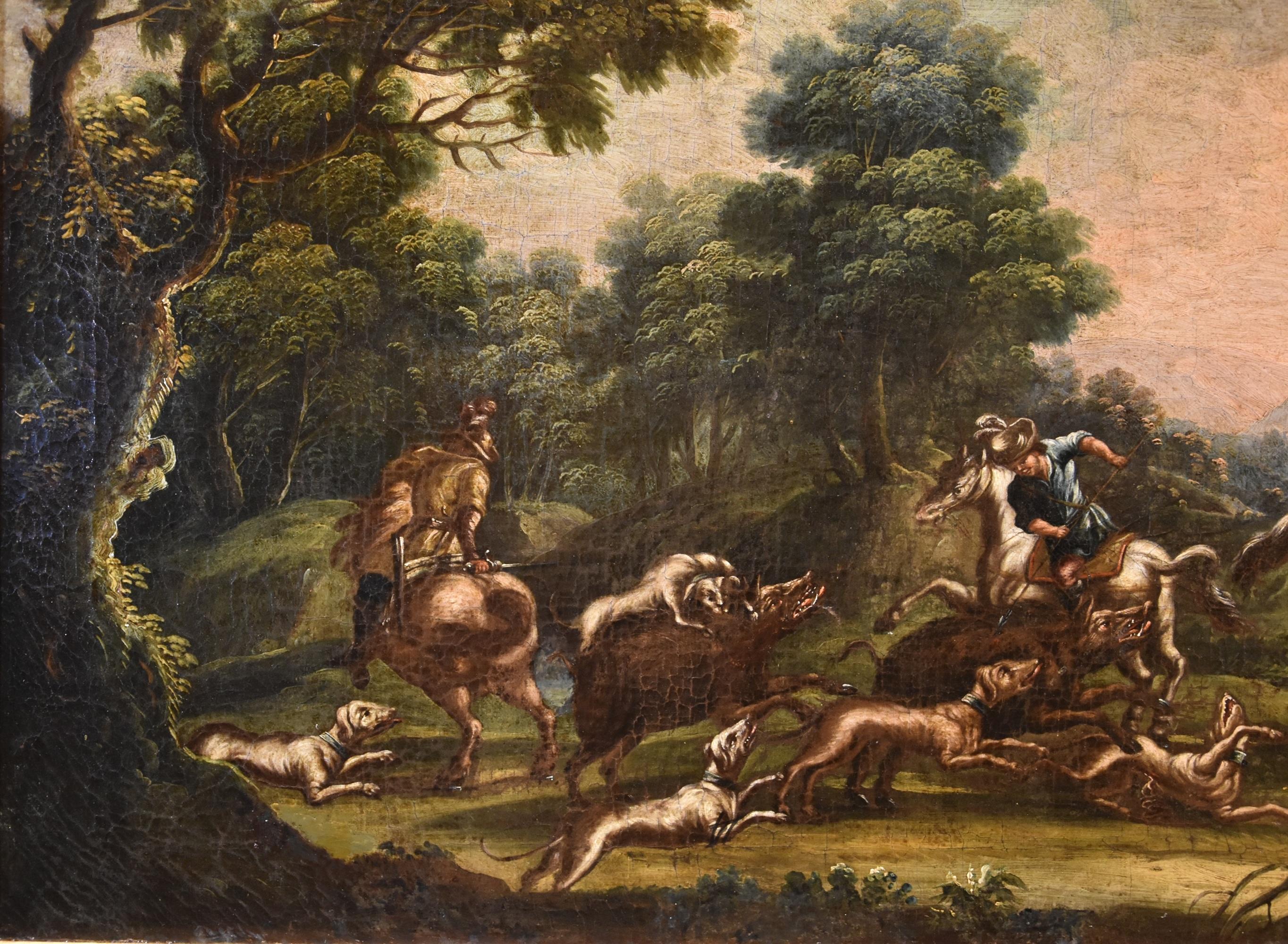 Landscape Reder 17/18th Century Pait OIl on canvas Old master For Sale 7
