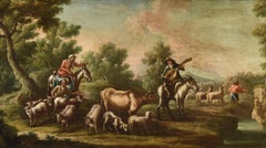 Paisaje Reder 17/18 Siglo Pait OIl sobre lienzo Viejo maestro