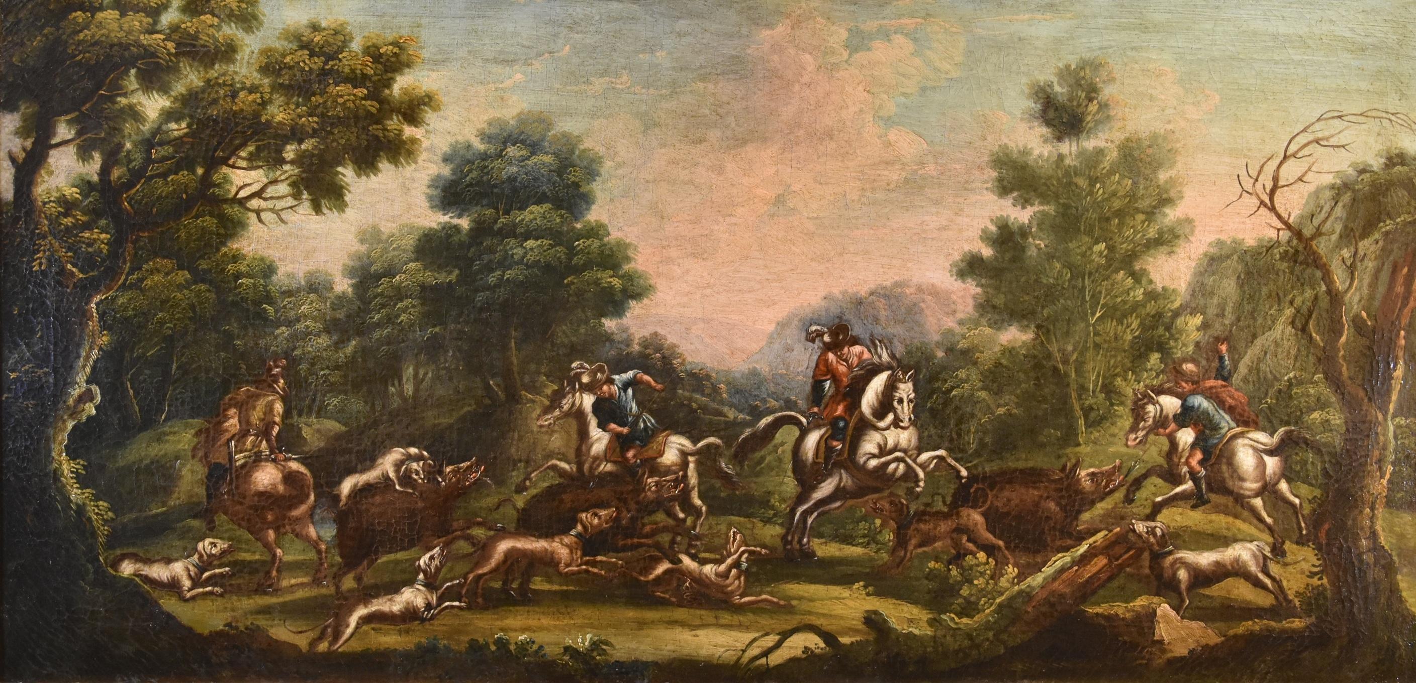 Landscape Reder 17/18th Century Pait OIl on canvas Old master - Old Masters Painting by Christian Reder (Leipzig 1656 - Rome 1729)