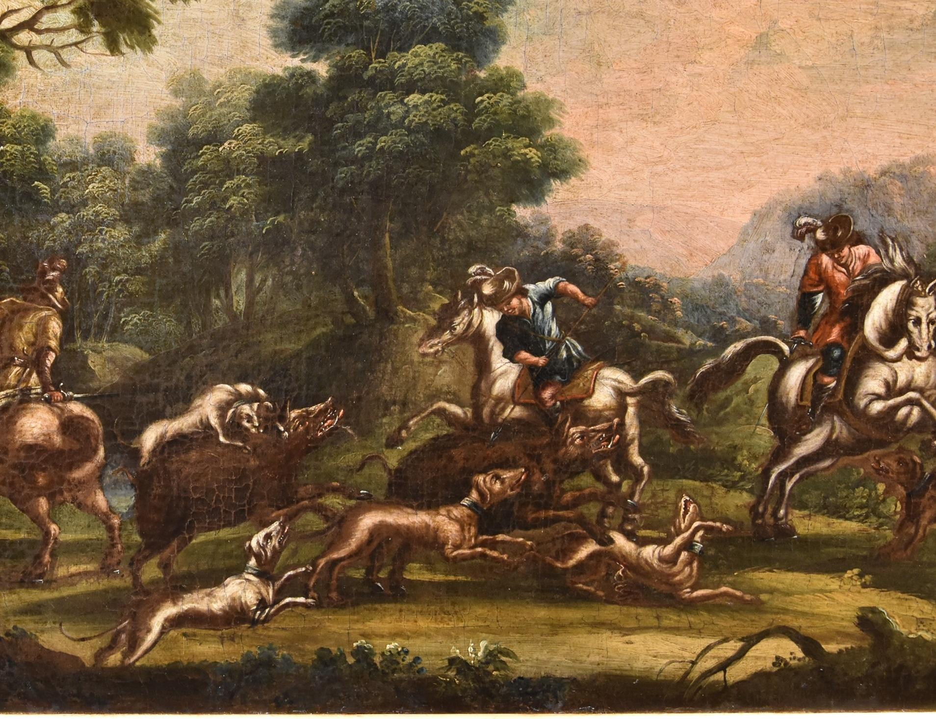 Landscape Reder 17/18th Century Pait OIl on canvas Old master For Sale 2