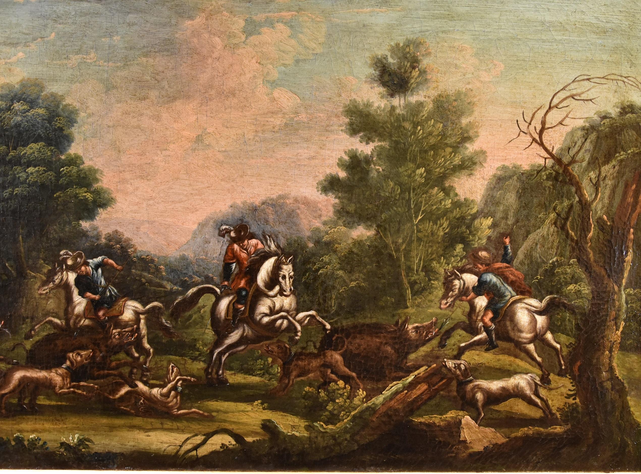Landscape Reder 17/18th Century Pait OIl on canvas Old master For Sale 4