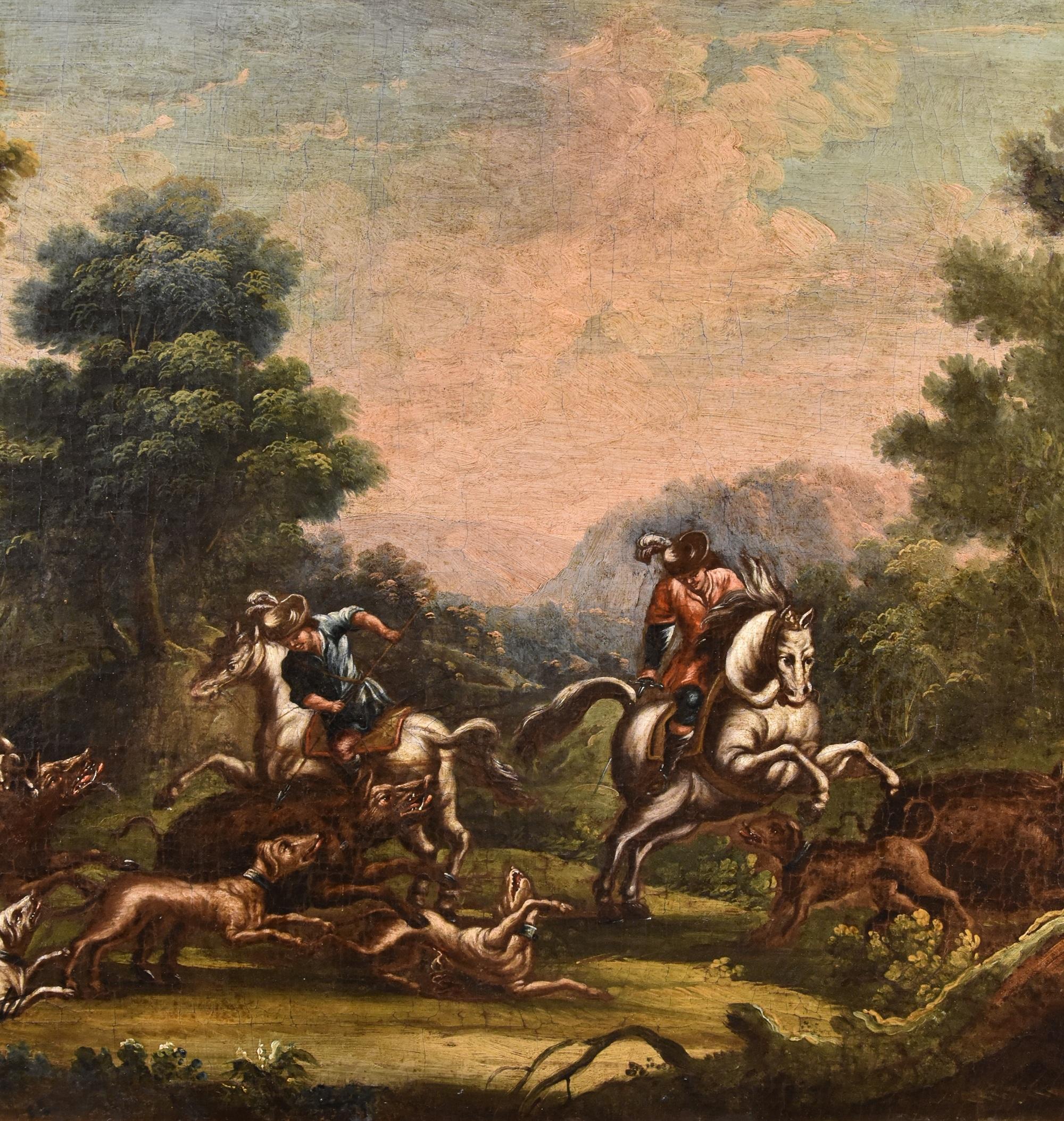Landscape Reder 17/18th Century Pait OIl on canvas Old master For Sale 5