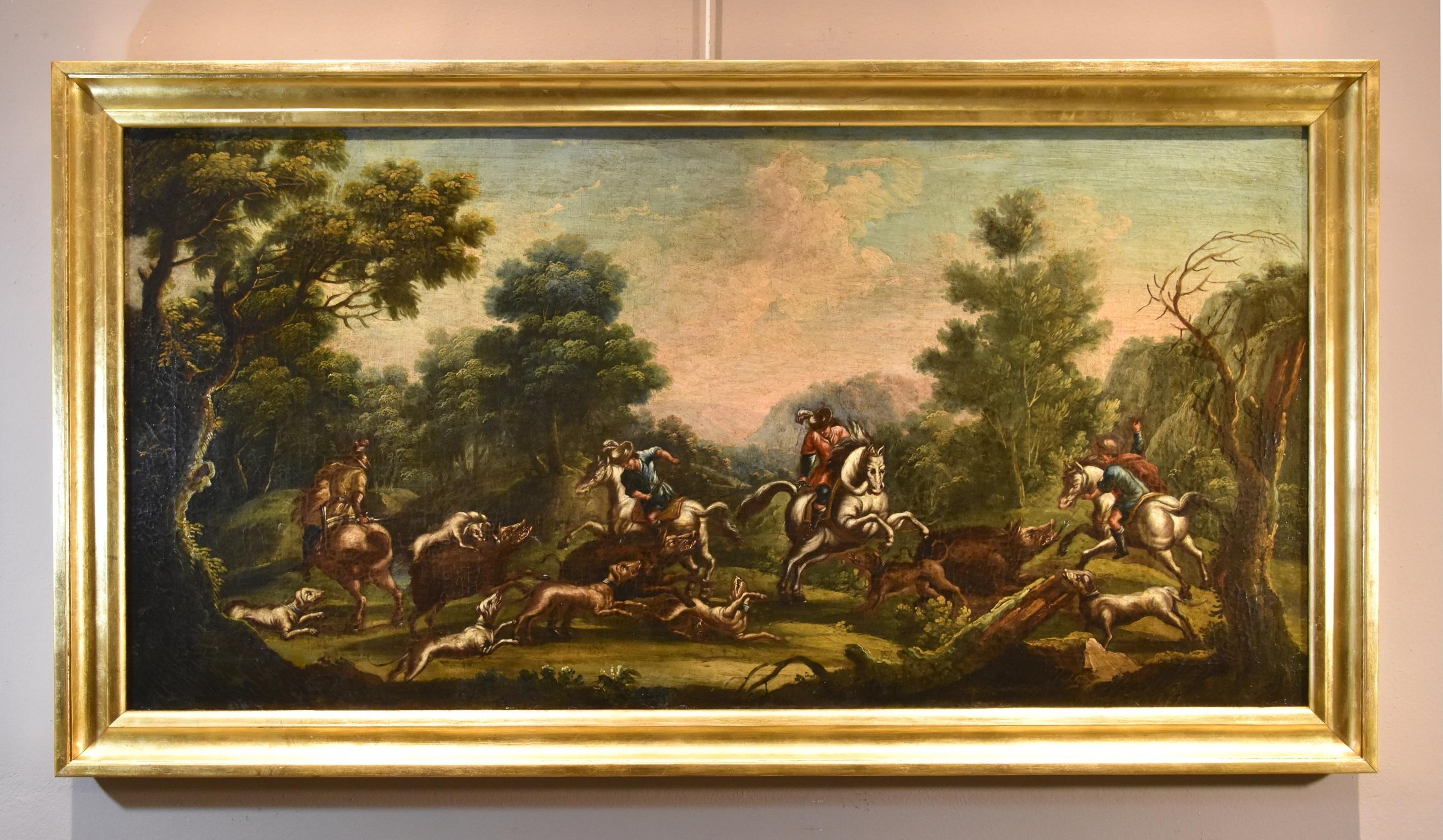 Landscape Reder 17/18th Century Pait OIl on canvas Old master - Painting by Christian Reder (Leipzig 1656 - Rome 1729)