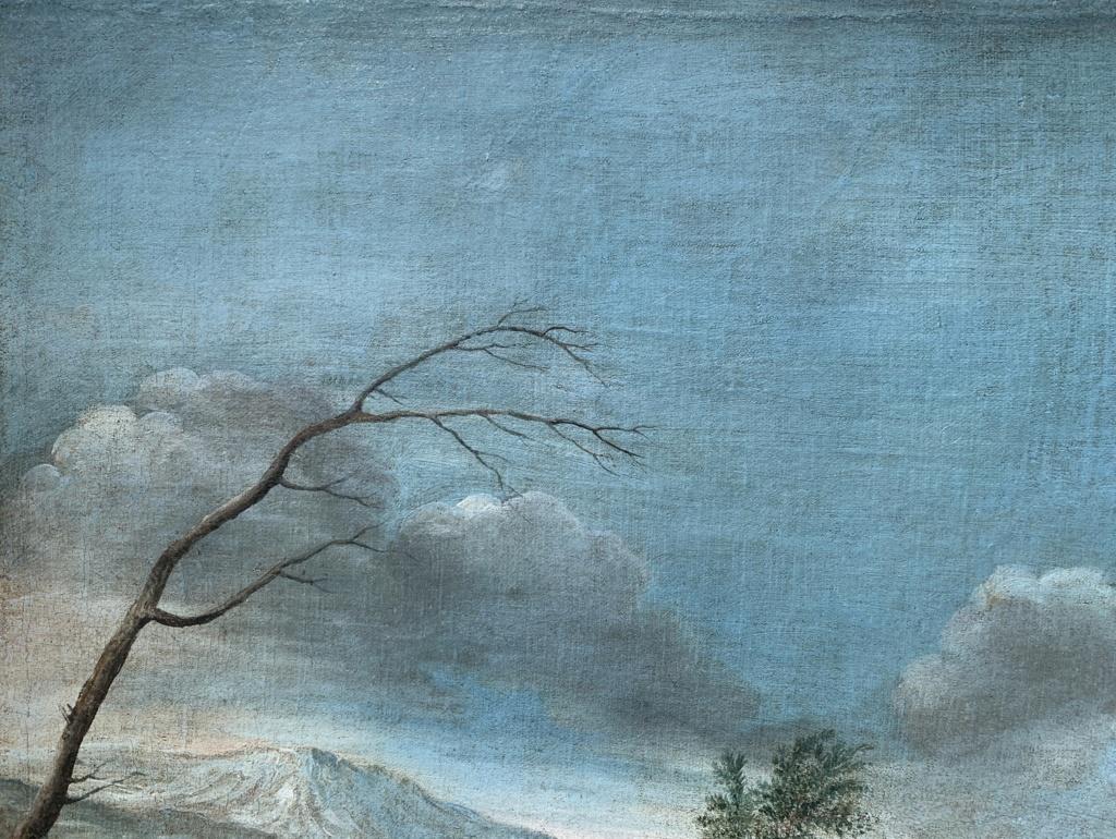Christian Reder (Italie) - Peinture de paysage italienne du XVIIIe siècle - Soldats en vente 4