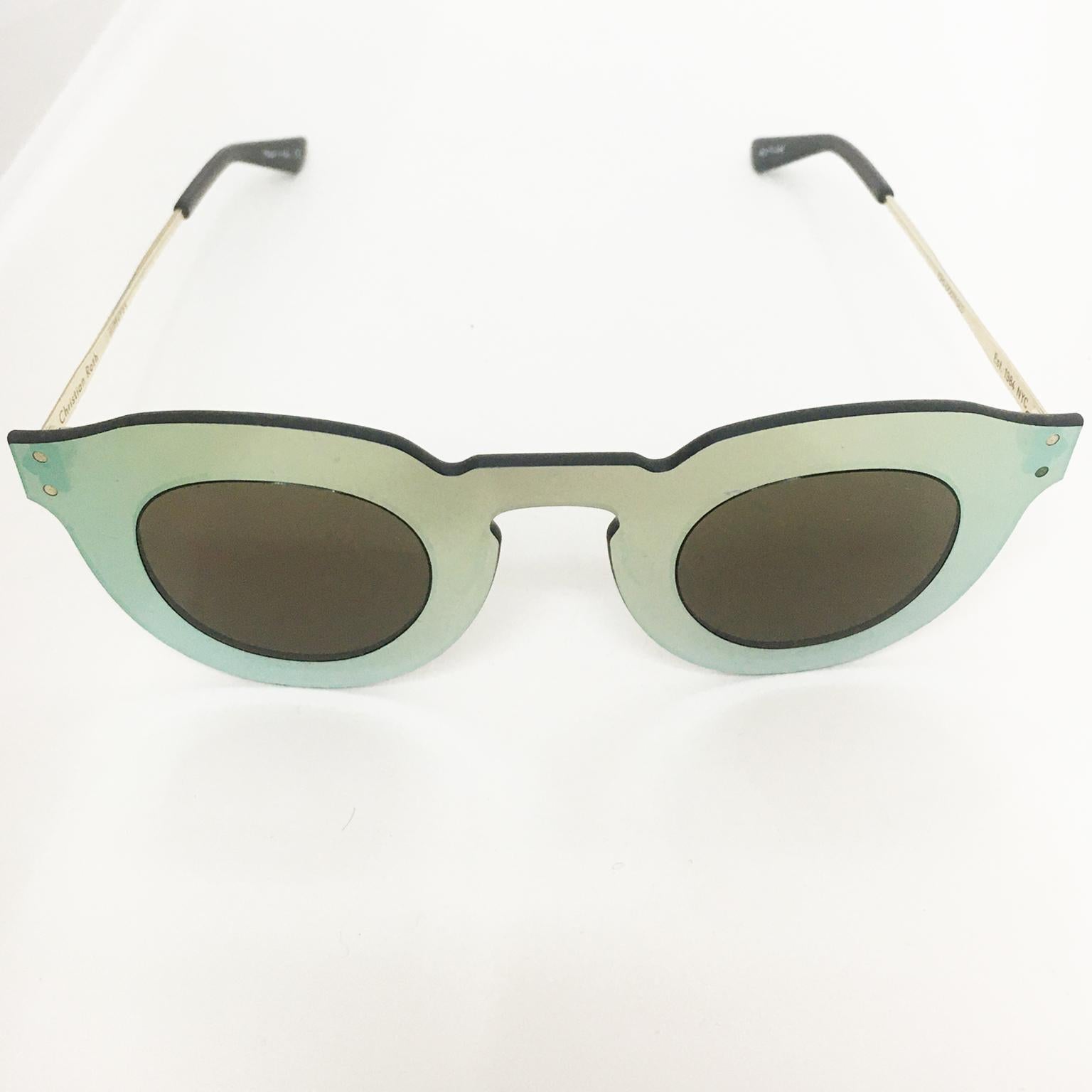Beige Christian Roth Matos Sunglasses Mirror For Sale