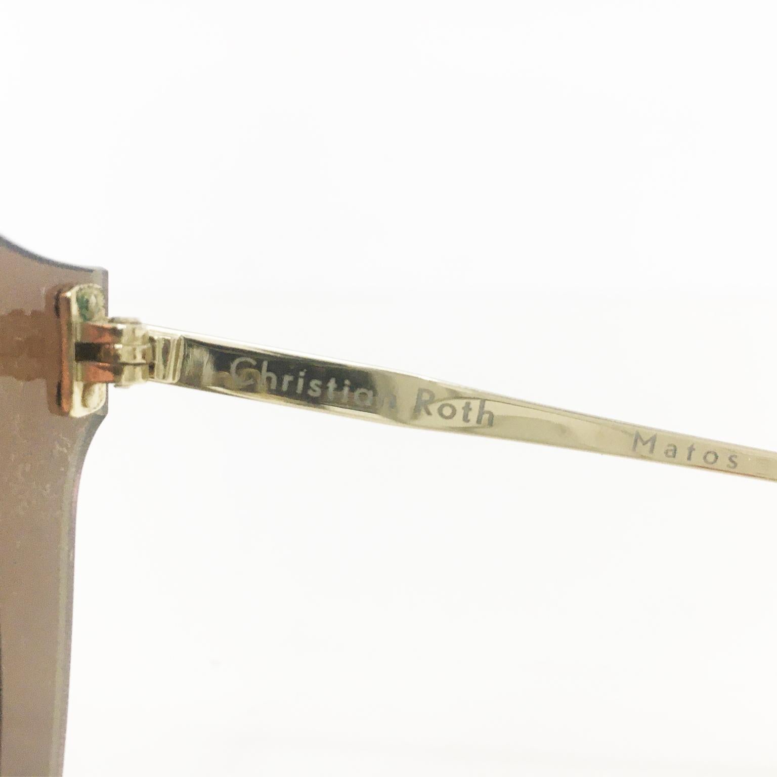 Women's Christian Roth Matos Sunglasses Mirror For Sale